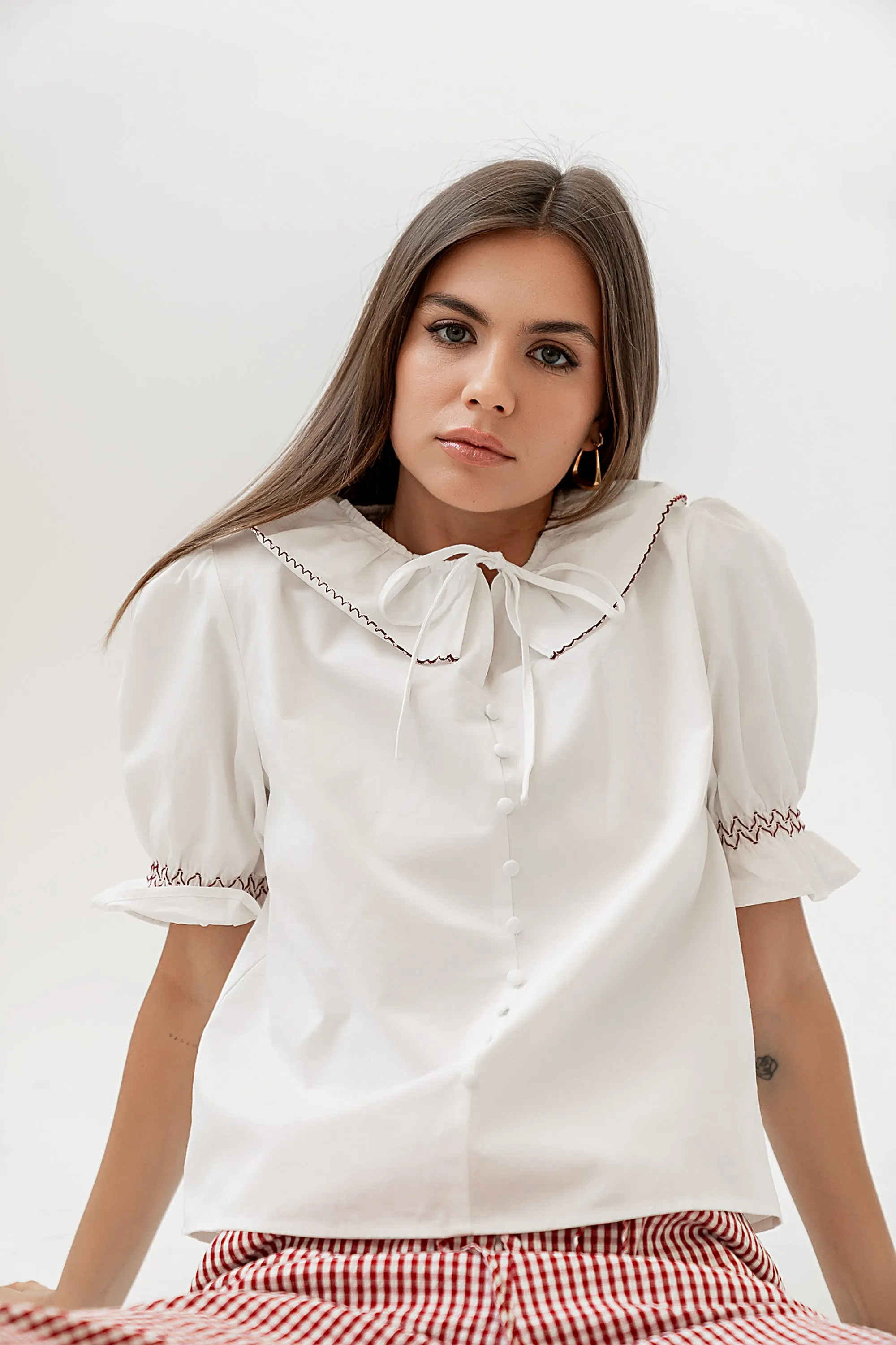 Gemma Collared Blouse sold by bohme product image thumbnail 3