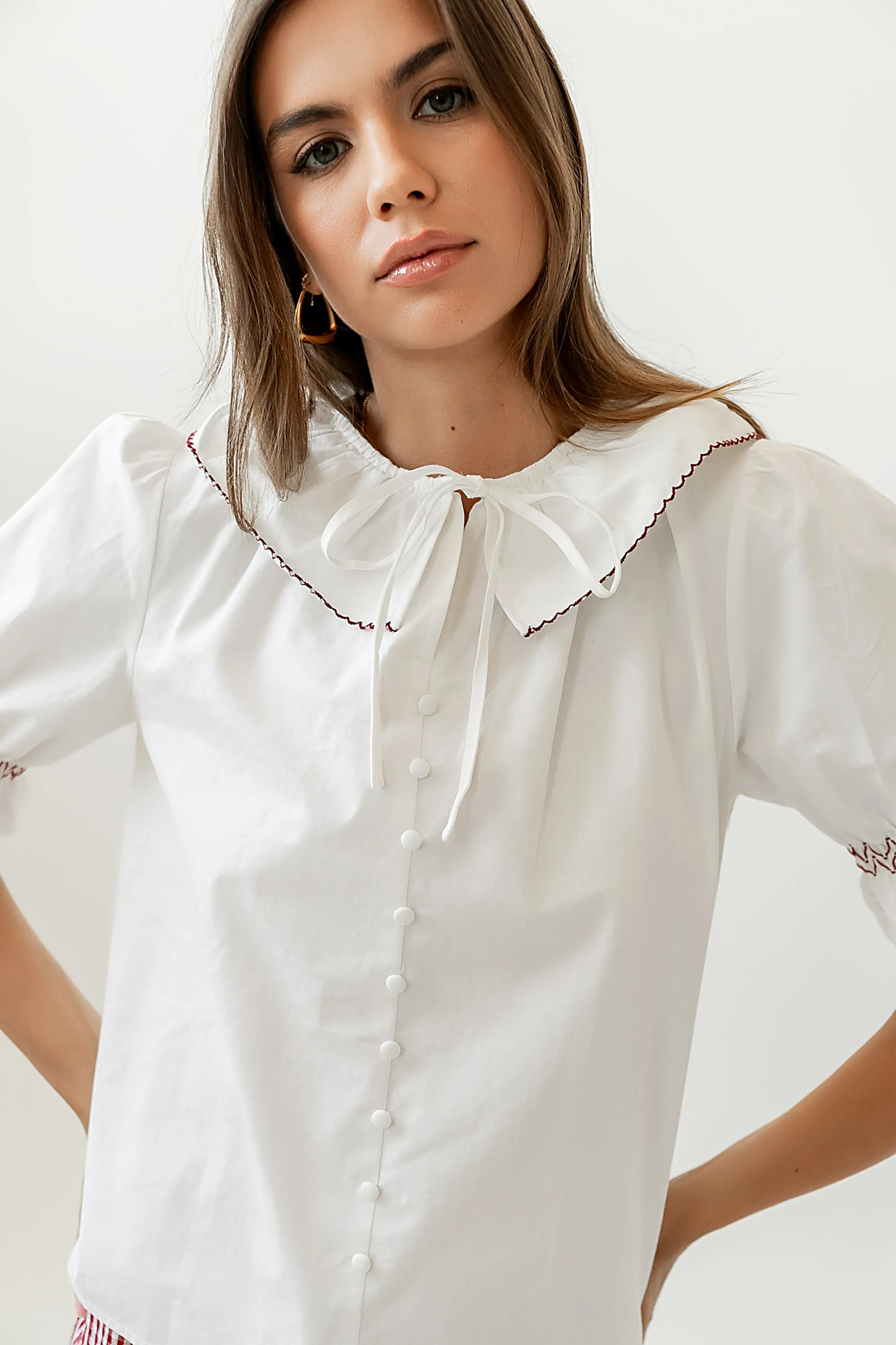Gemma Collared Blouse sold by bohme product image thumbnail 5