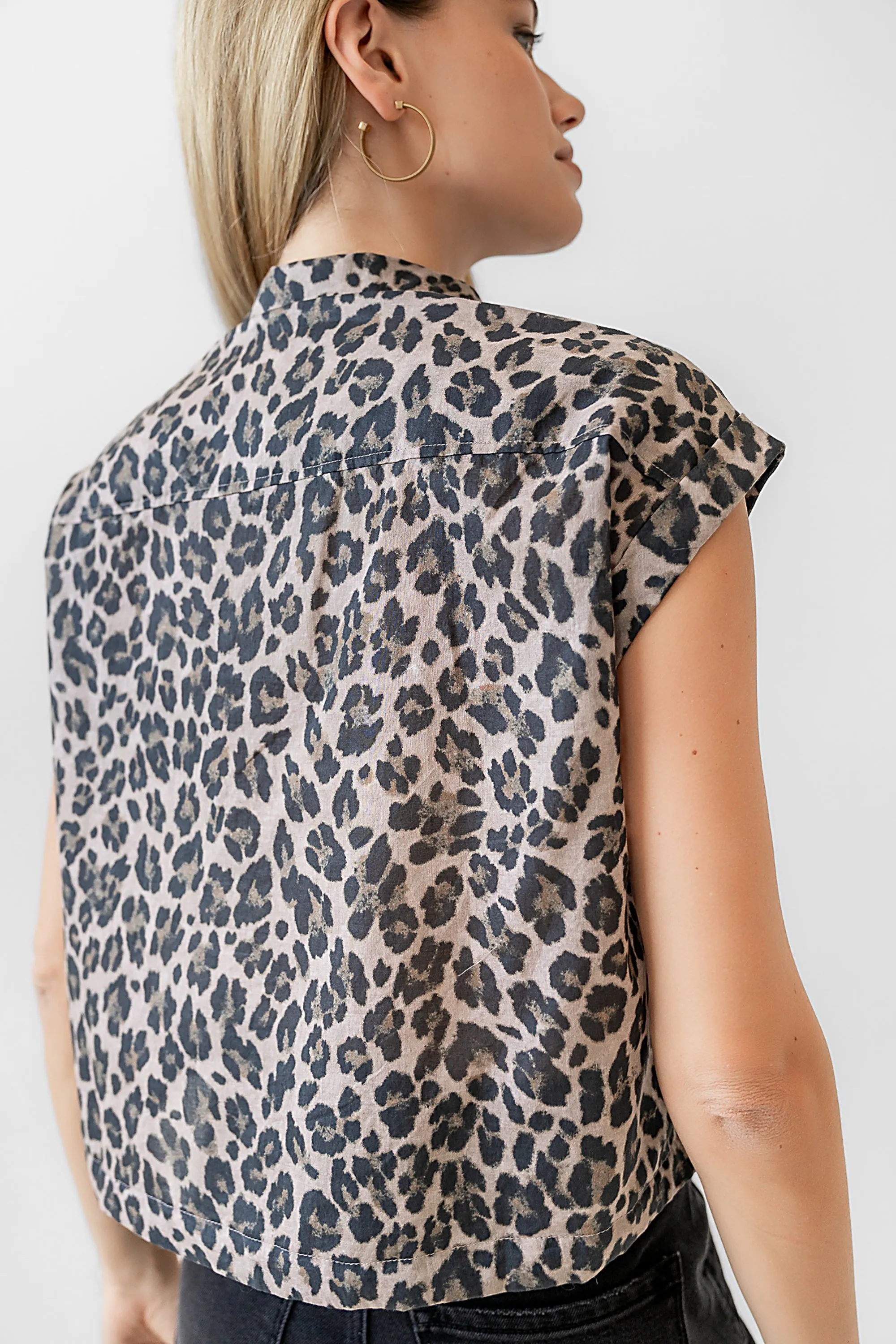Reece Leopard Blouse - FINAL SALE sold by bohme product image thumbnail 4