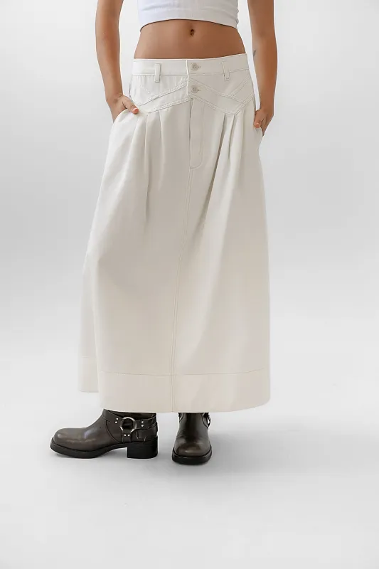 Eddie Denim Maxi Skirt - FINAL SALE sold by bohme