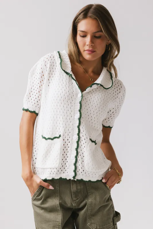 Jaida Contrast Knit Top sold by bohme