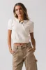 Brady Knit Top in Cream sold by bohme