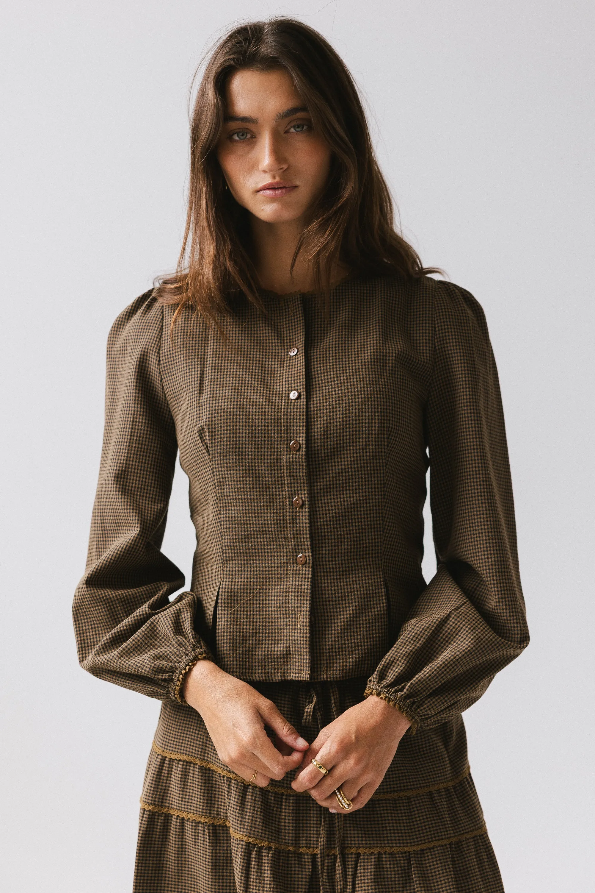 Keira Gingham Blouse sold by bohme product image thumbnail 4