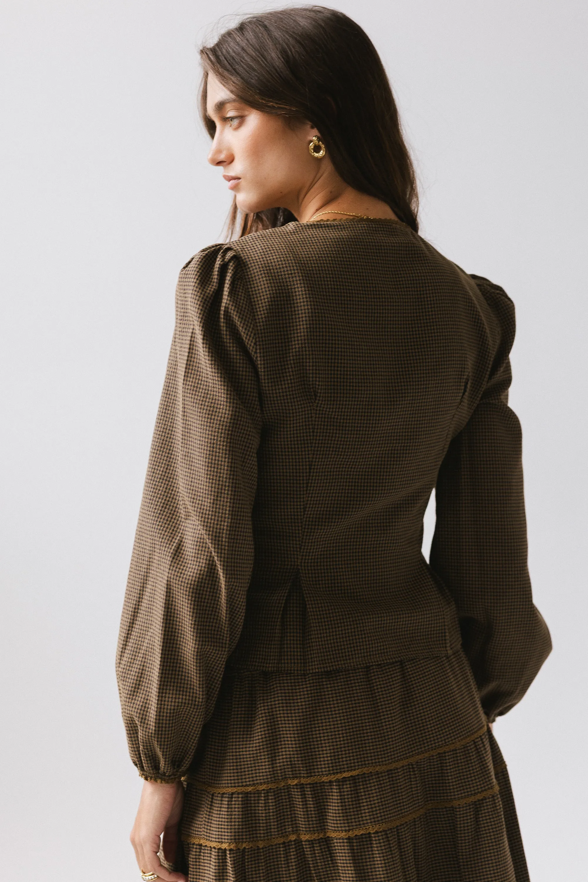 Keira Gingham Blouse sold by bohme product image thumbnail 5