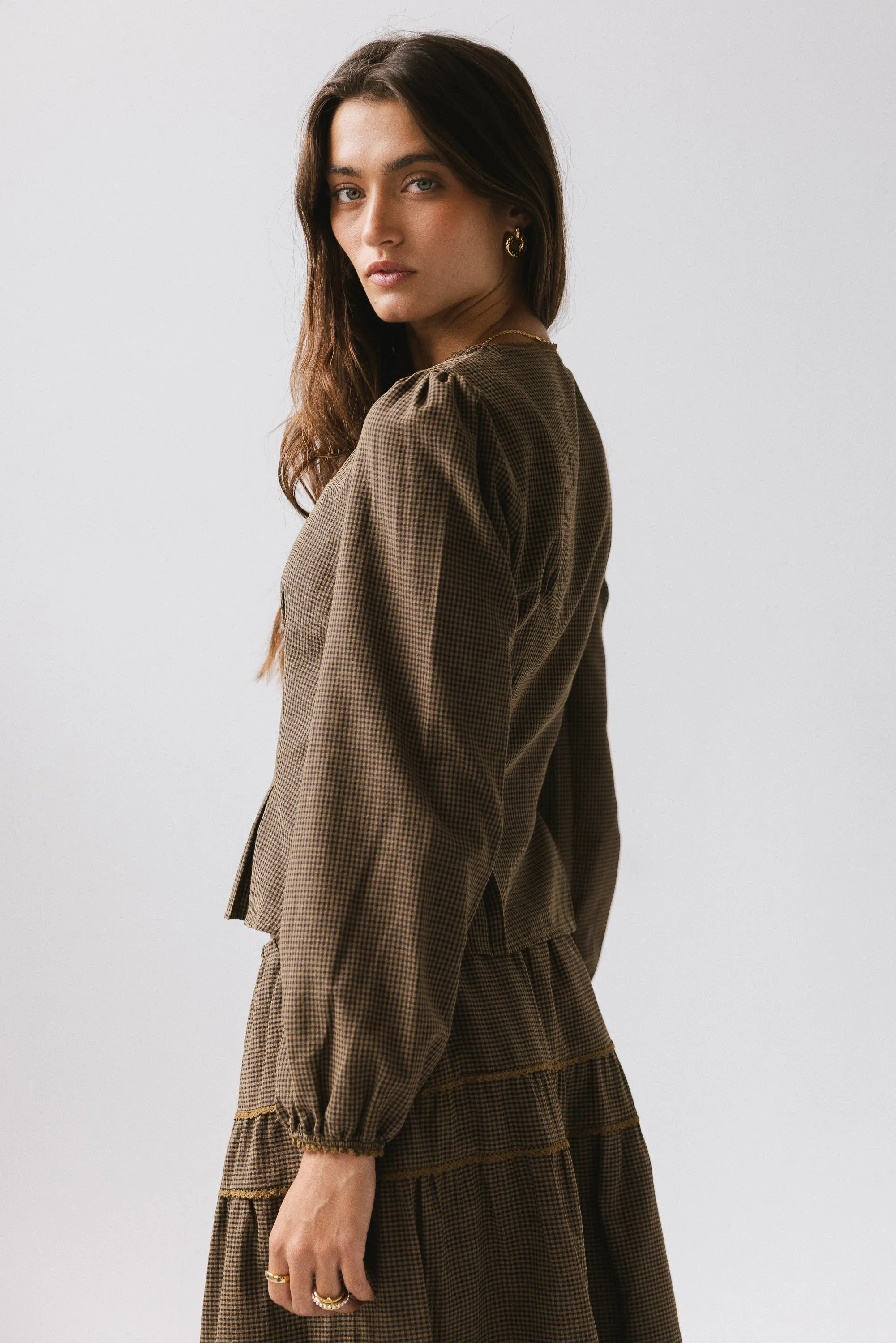 Keira Gingham Blouse sold by bohme product image thumbnail 3