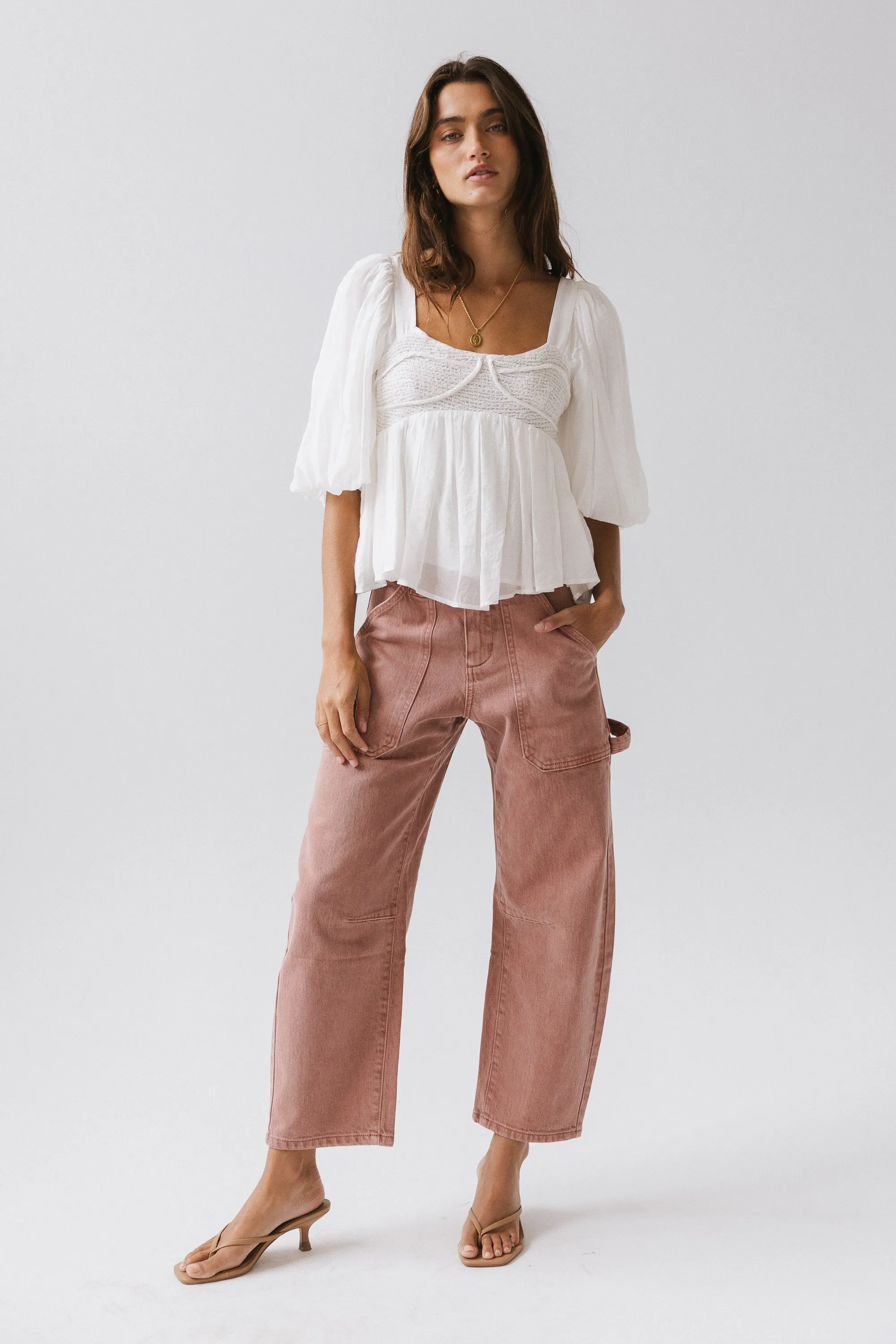 Scottie Barrel Jeans in Mauve sold by bohme product image thumbnail 3