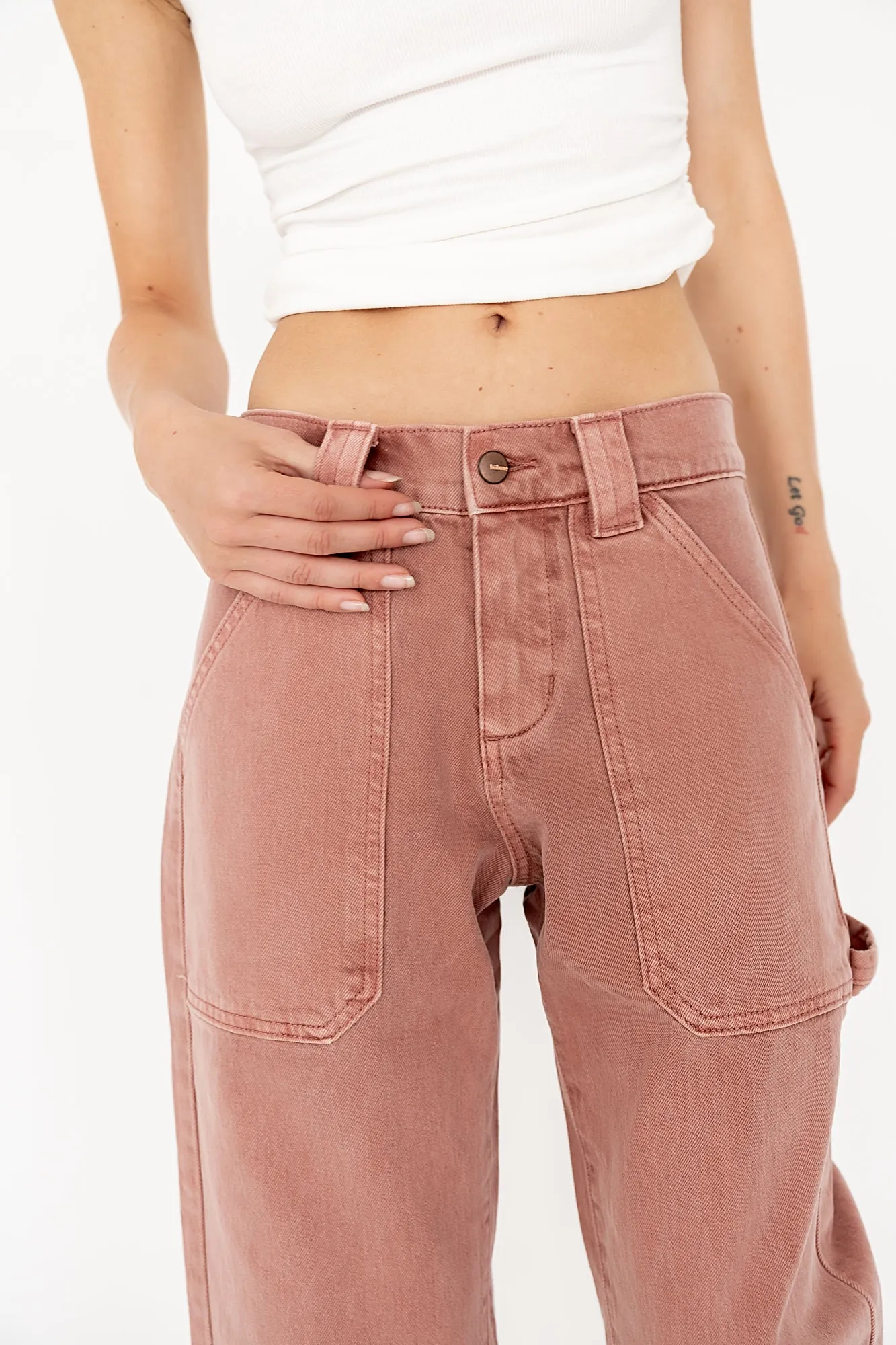 Scottie Barrel Jeans in Mauve sold by bohme product image thumbnail 2