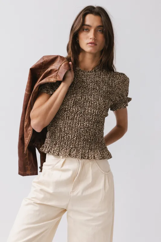 Maura Smocked Blouse sold by bohme