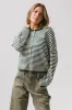 Miriam Striped Cardigan in Forest sold by bohme