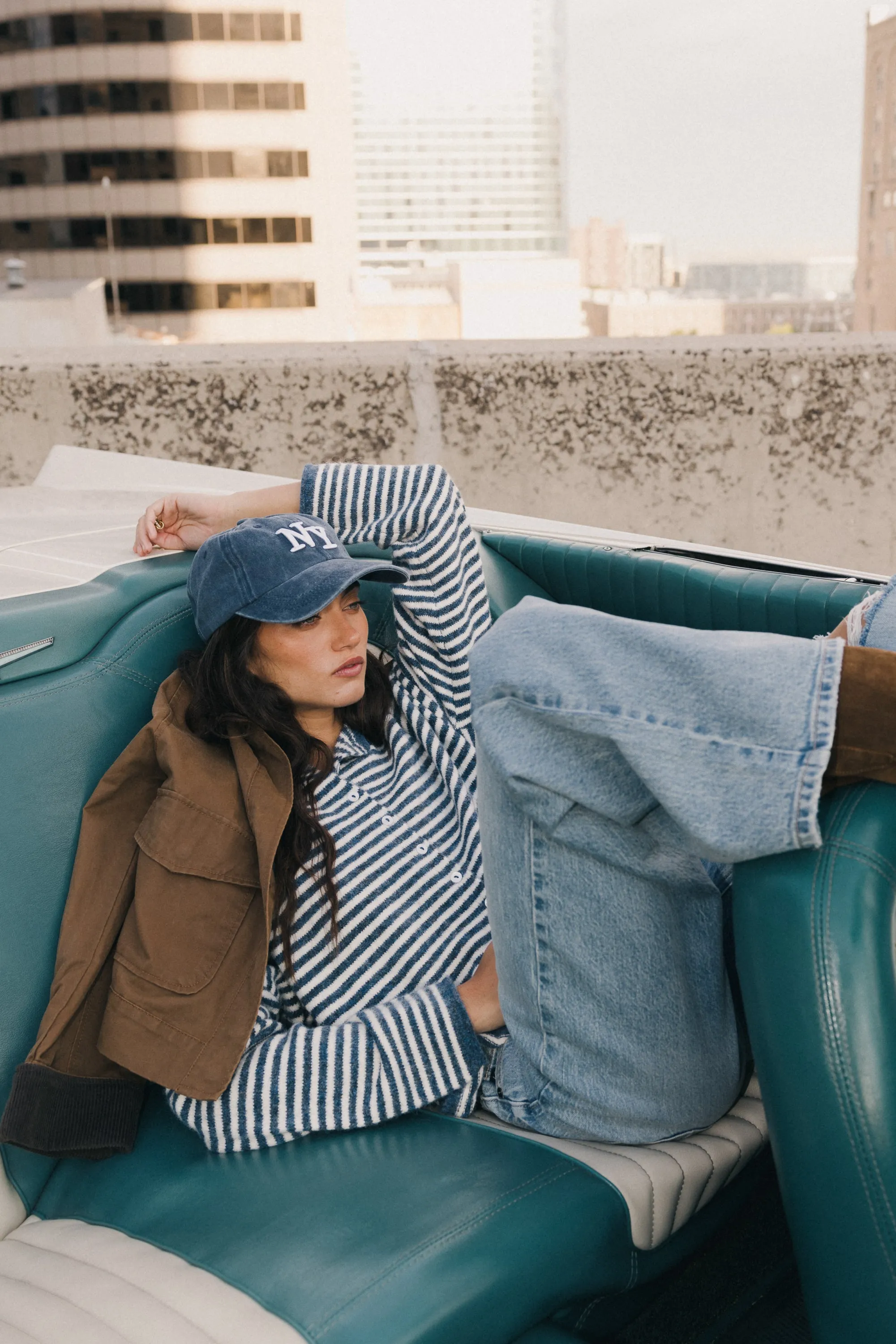 Krue Contrast Jacket in Brown sold by bohme product image thumbnail 2