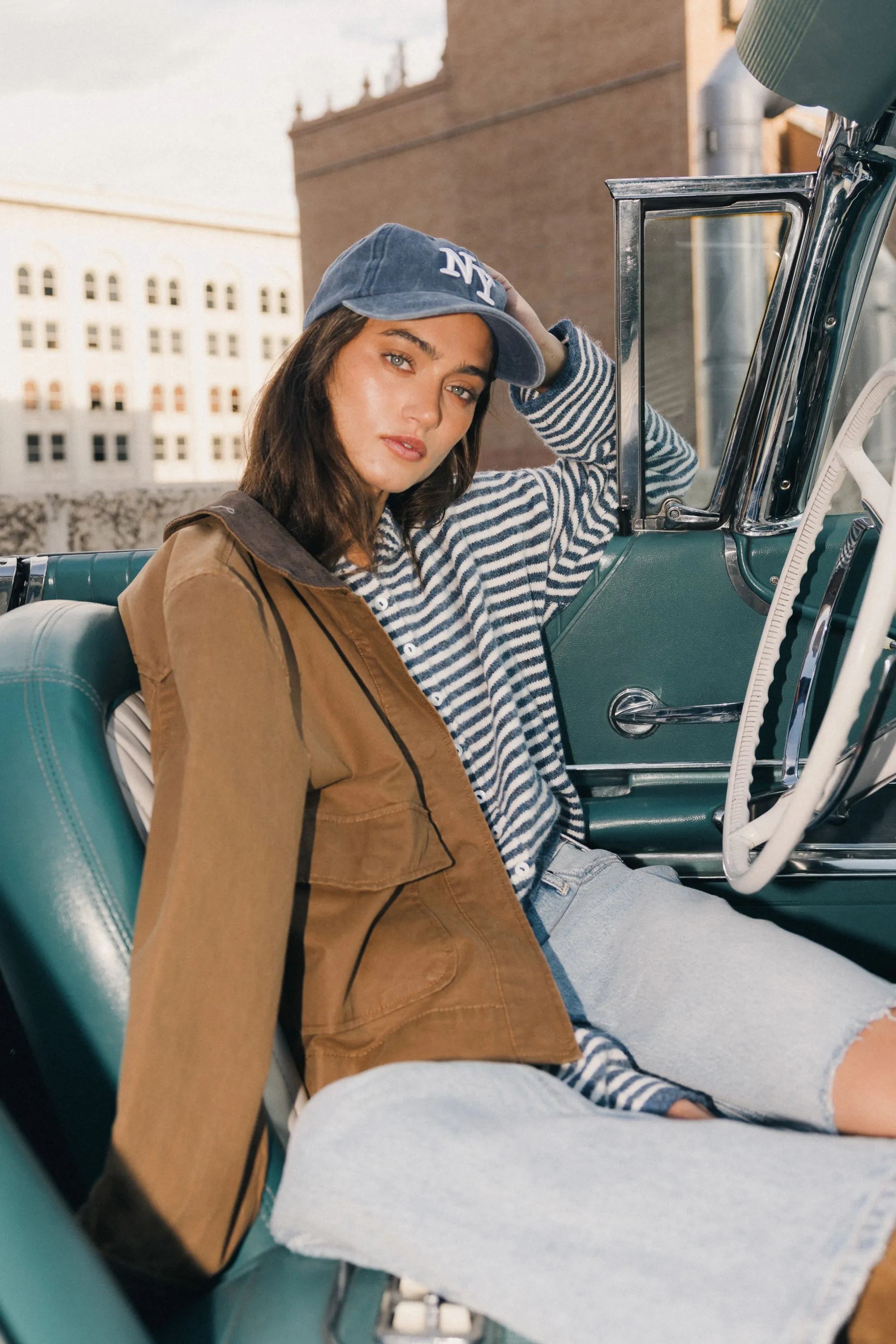 Krue Contrast Jacket in Brown sold by bohme product image thumbnail 4