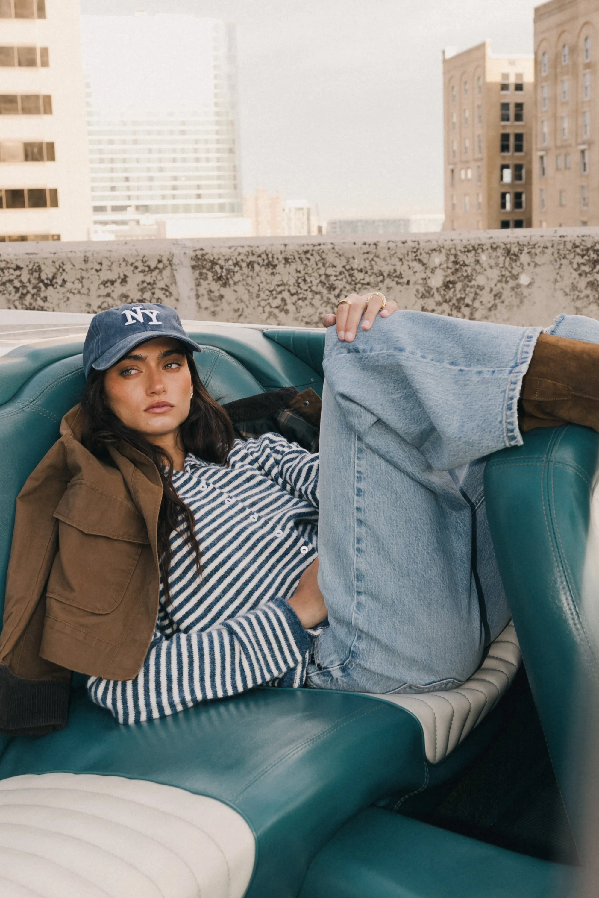 Krue Contrast Jacket in Brown sold by bohme product image thumbnail 5