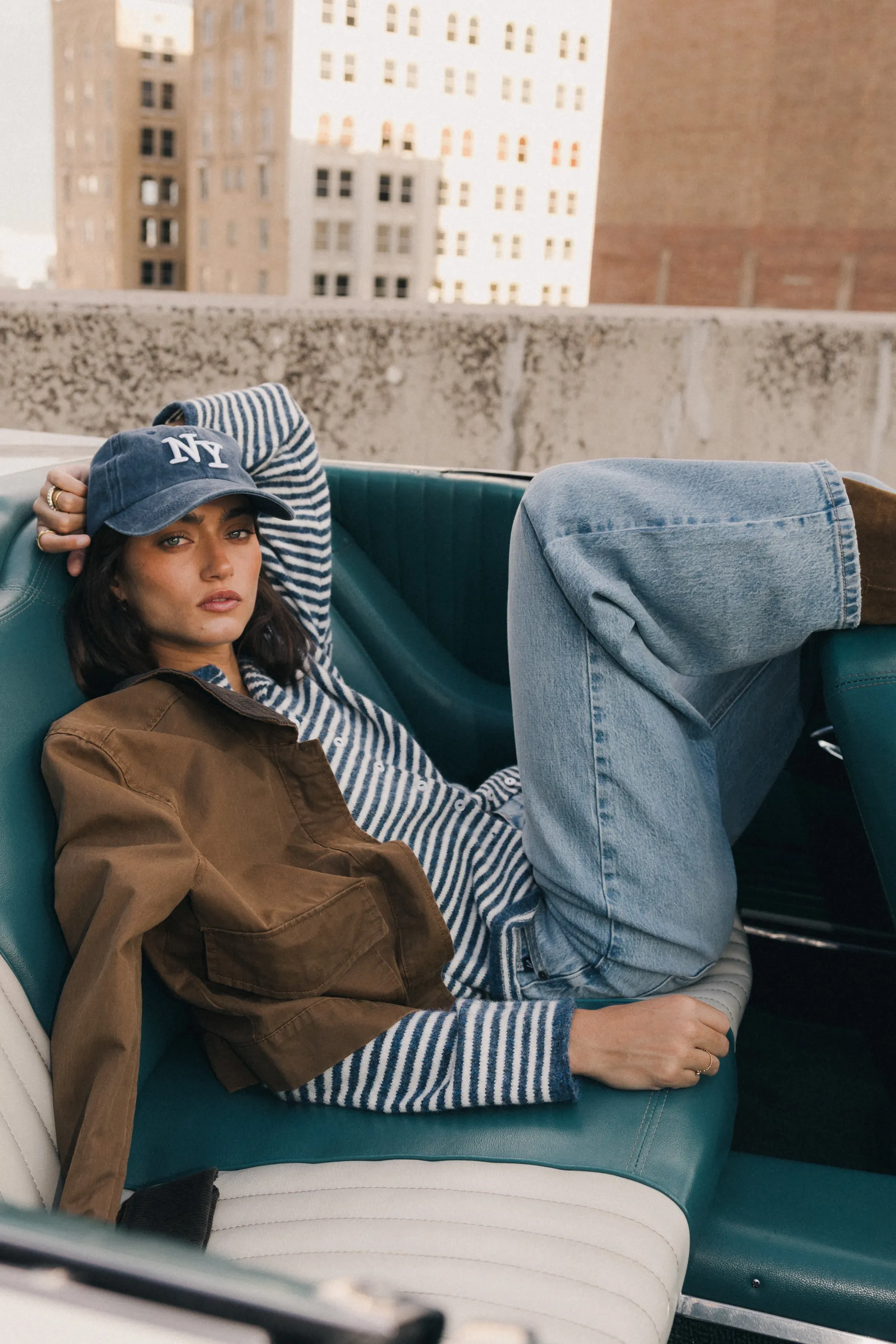 Krue Contrast Jacket in Brown sold by bohme product image thumbnail 3