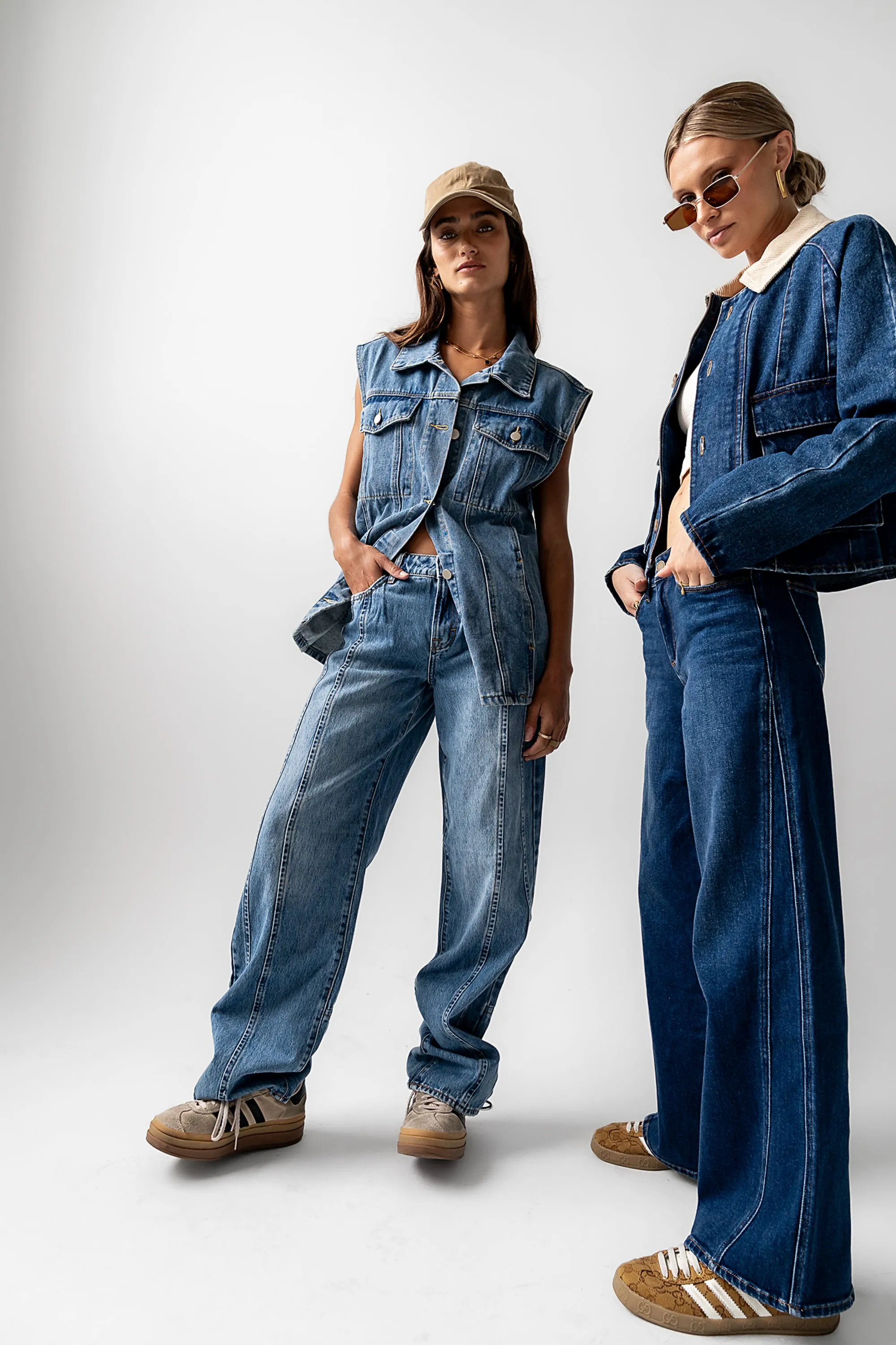 Kate Wide Leg Jeans in Dark Wash sold by bohme product image thumbnail 3