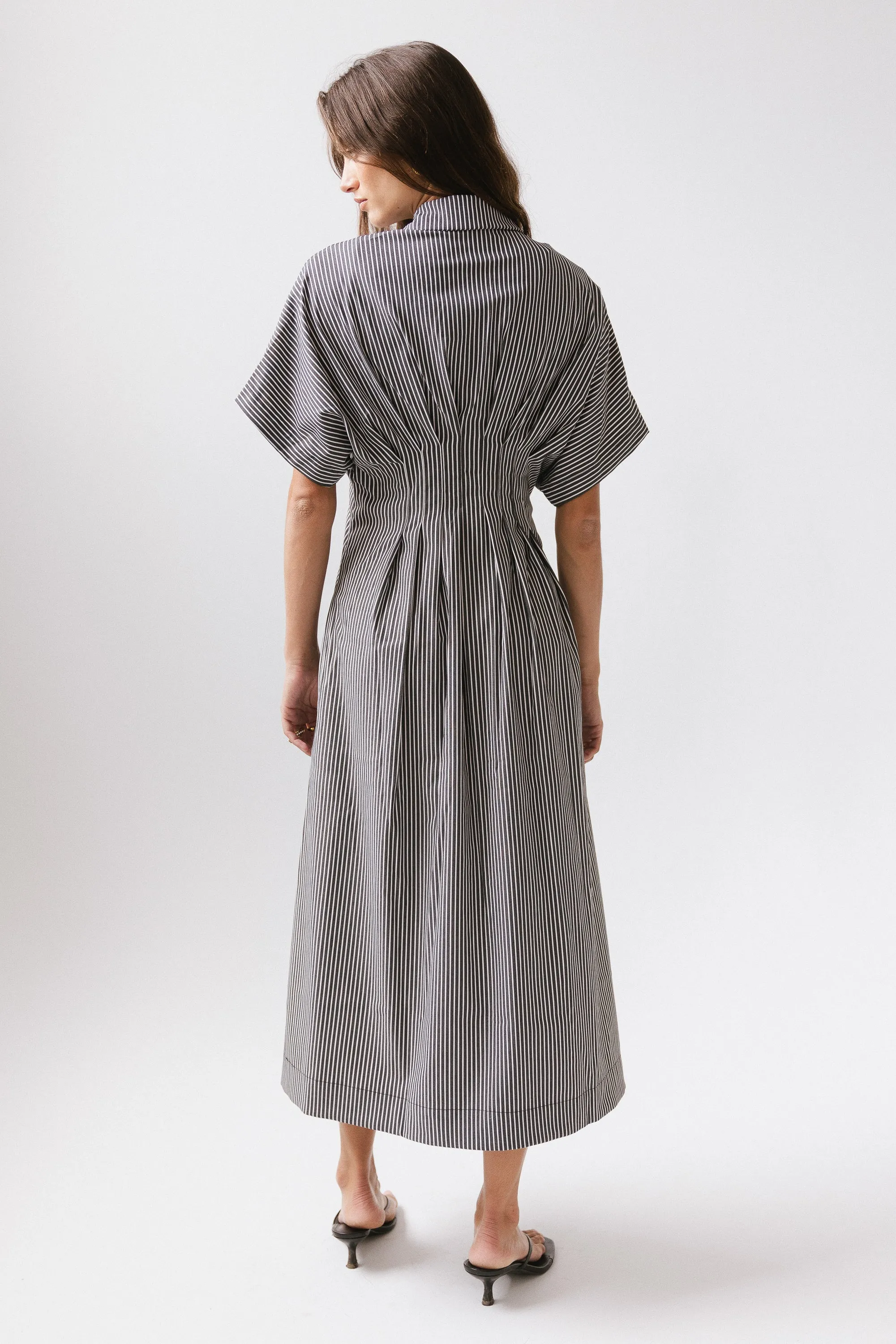 Collins Striped Maxi Dress in Grey sold by bohme product image thumbnail 3