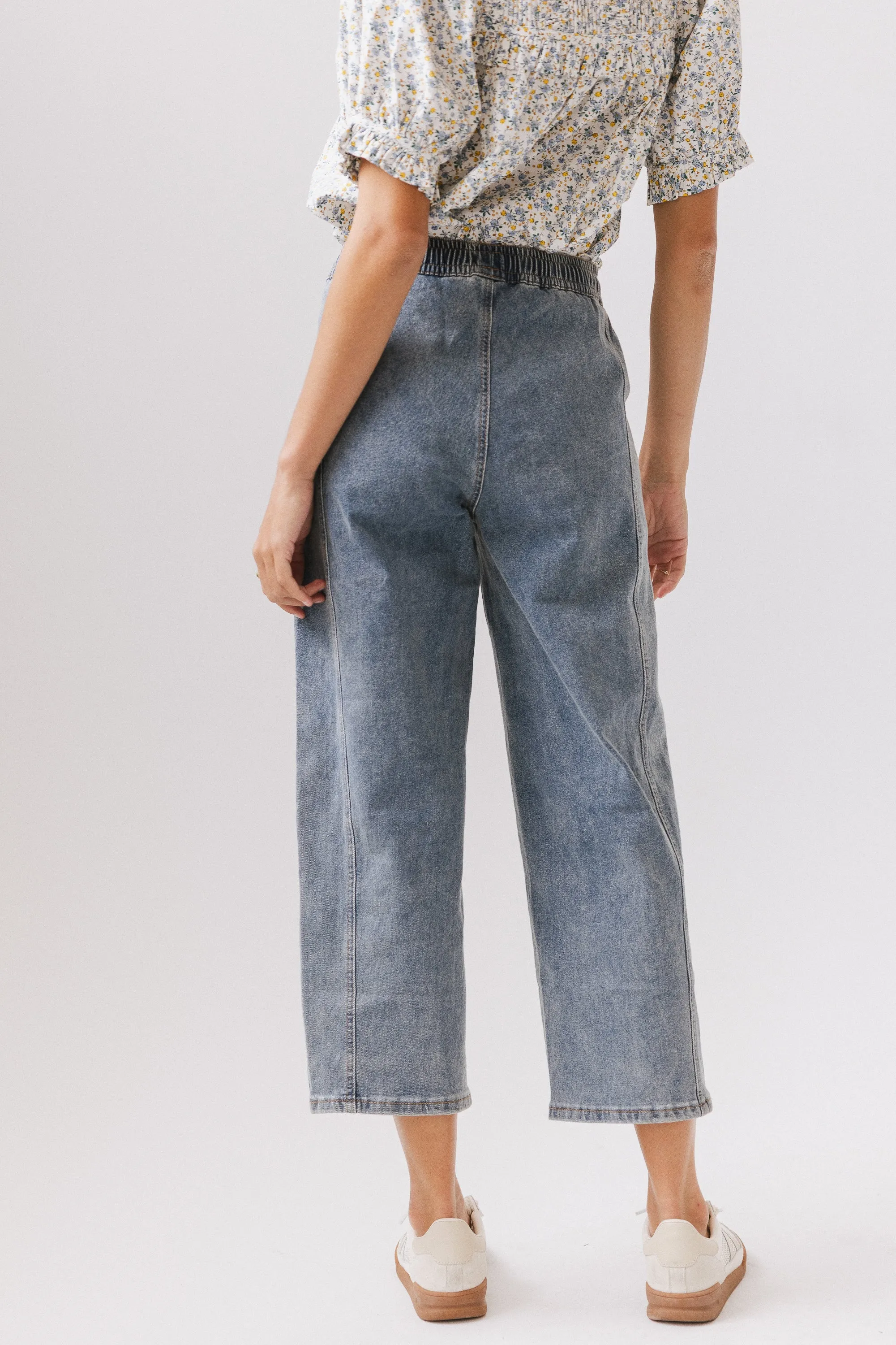 Khai Cropped Pants in Denim - FINAL SALE sold by bohme product image thumbnail 3