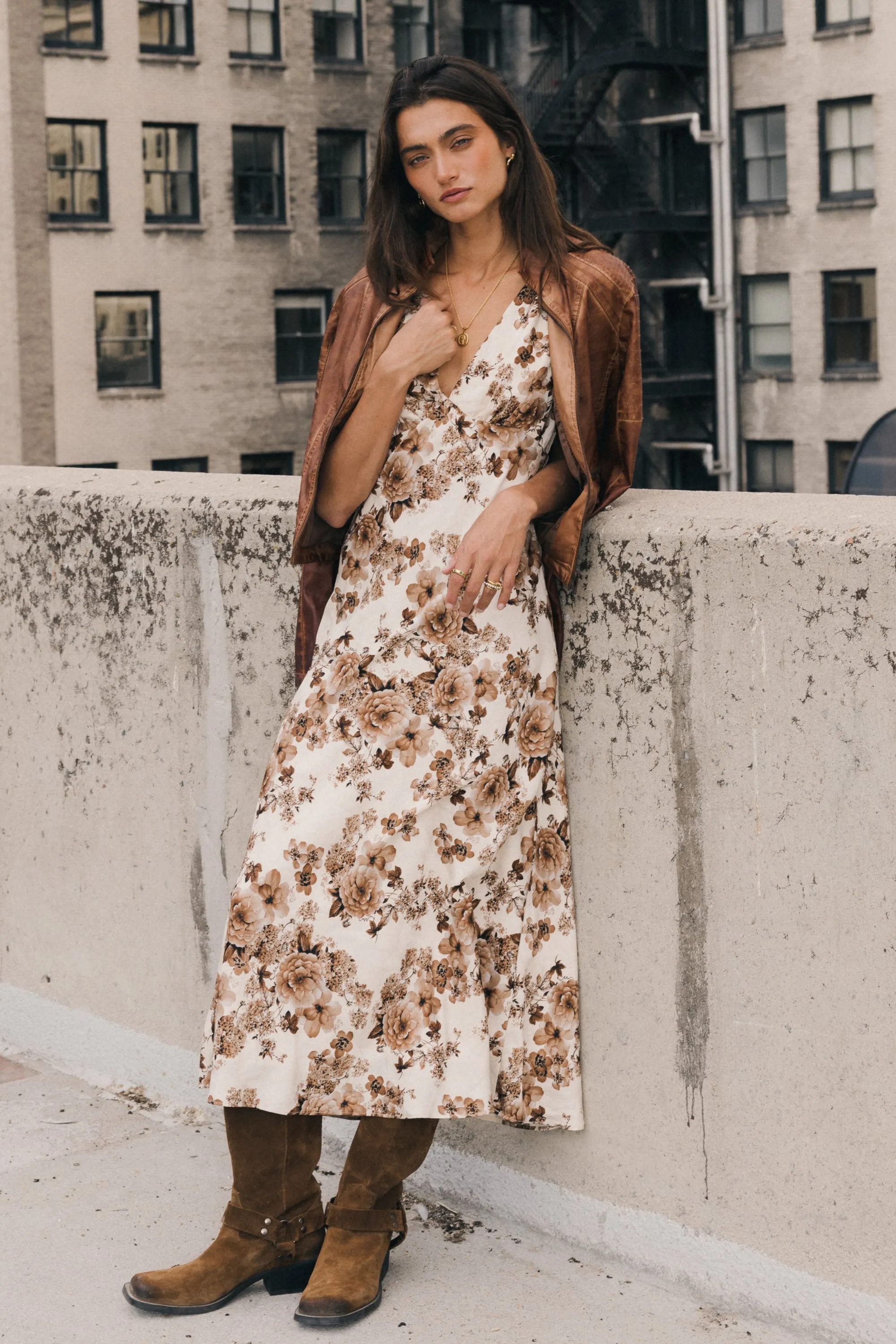 Isabella Floral Maxi Dress sold by bohme