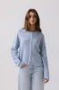 Azuline Knit Cardigan in Powder Blue sold by bohme