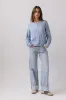 Azuline Knit Cardigan in Powder Blue sold by bohme