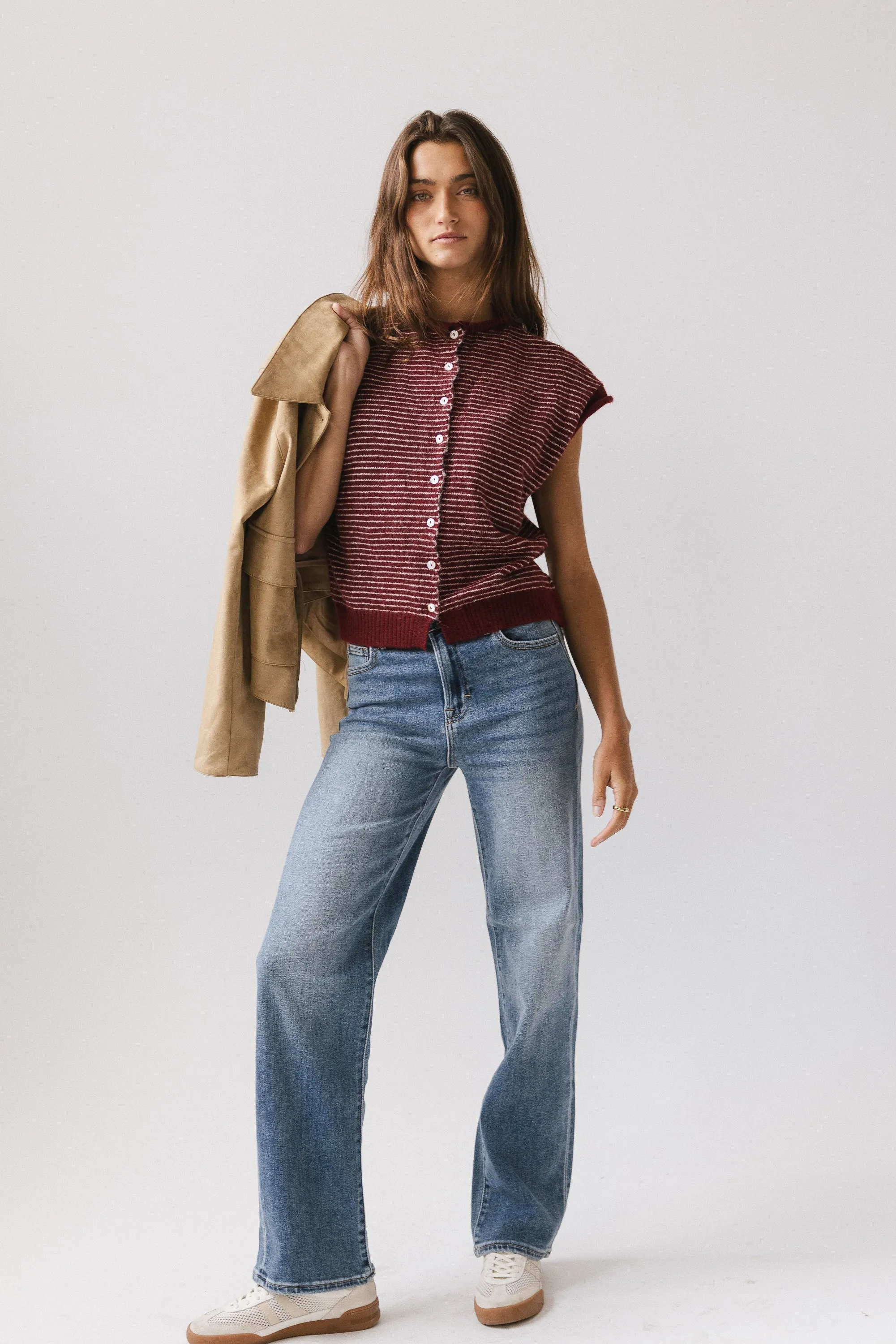 Clark Cardigan in Wine sold by bohme product image thumbnail 3