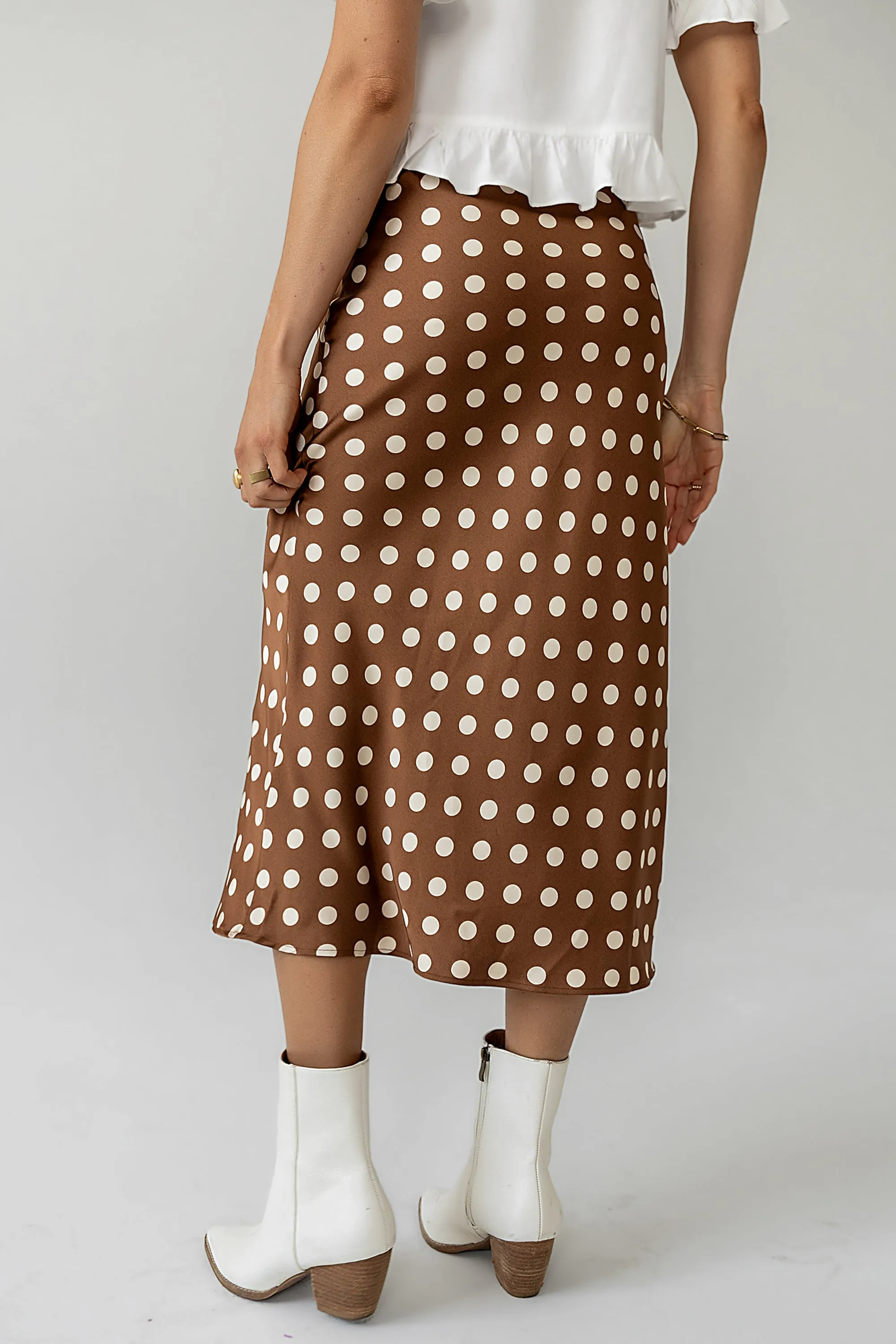 Brooke Polka Dot Midi Skirt sold by bohme product image thumbnail 3