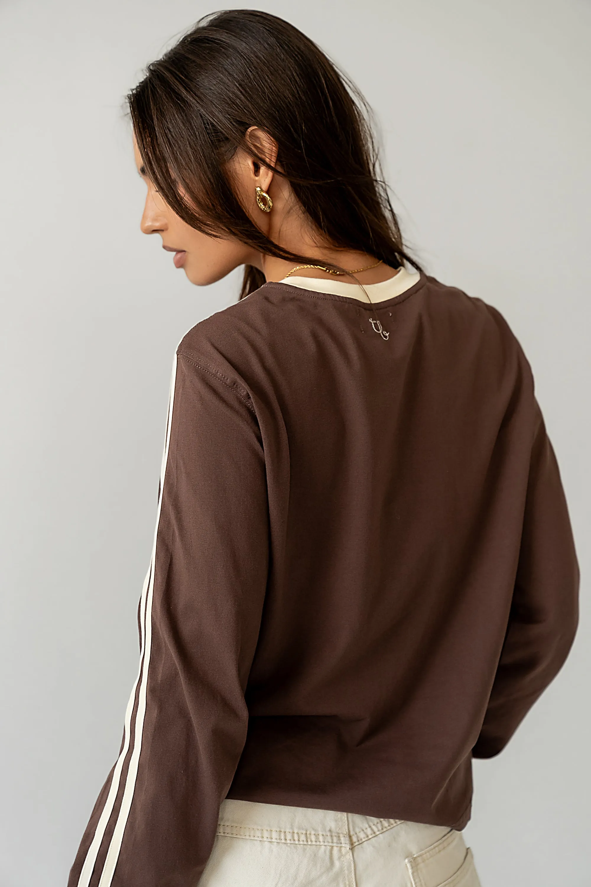 Romy Striped Top in Brown sold by bohme product image thumbnail 3