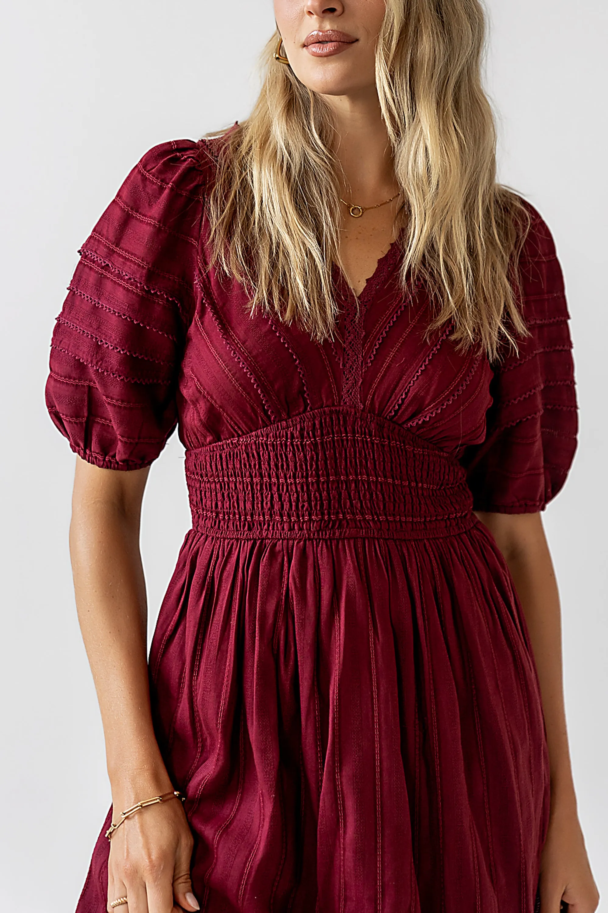 Tammia Ric Rac Midi Dress - FINAL SALE sold by bohme product image thumbnail 2