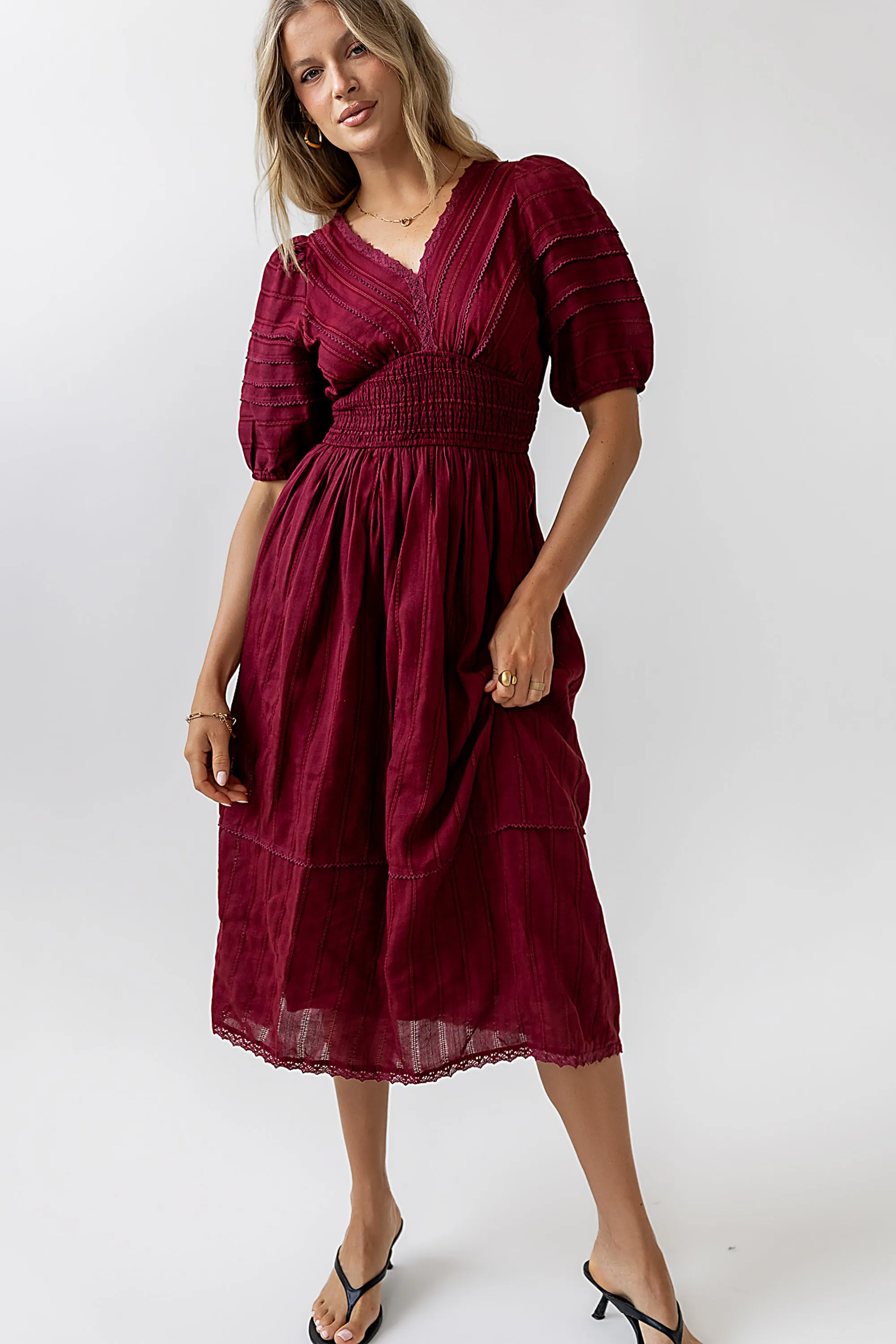 Tammia Ric Rac Midi Dress - FINAL SALE sold by bohme product image thumbnail 5