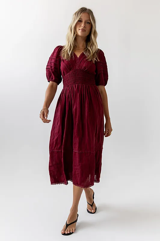Tammia Ric Rac Midi Dress sold by bohme