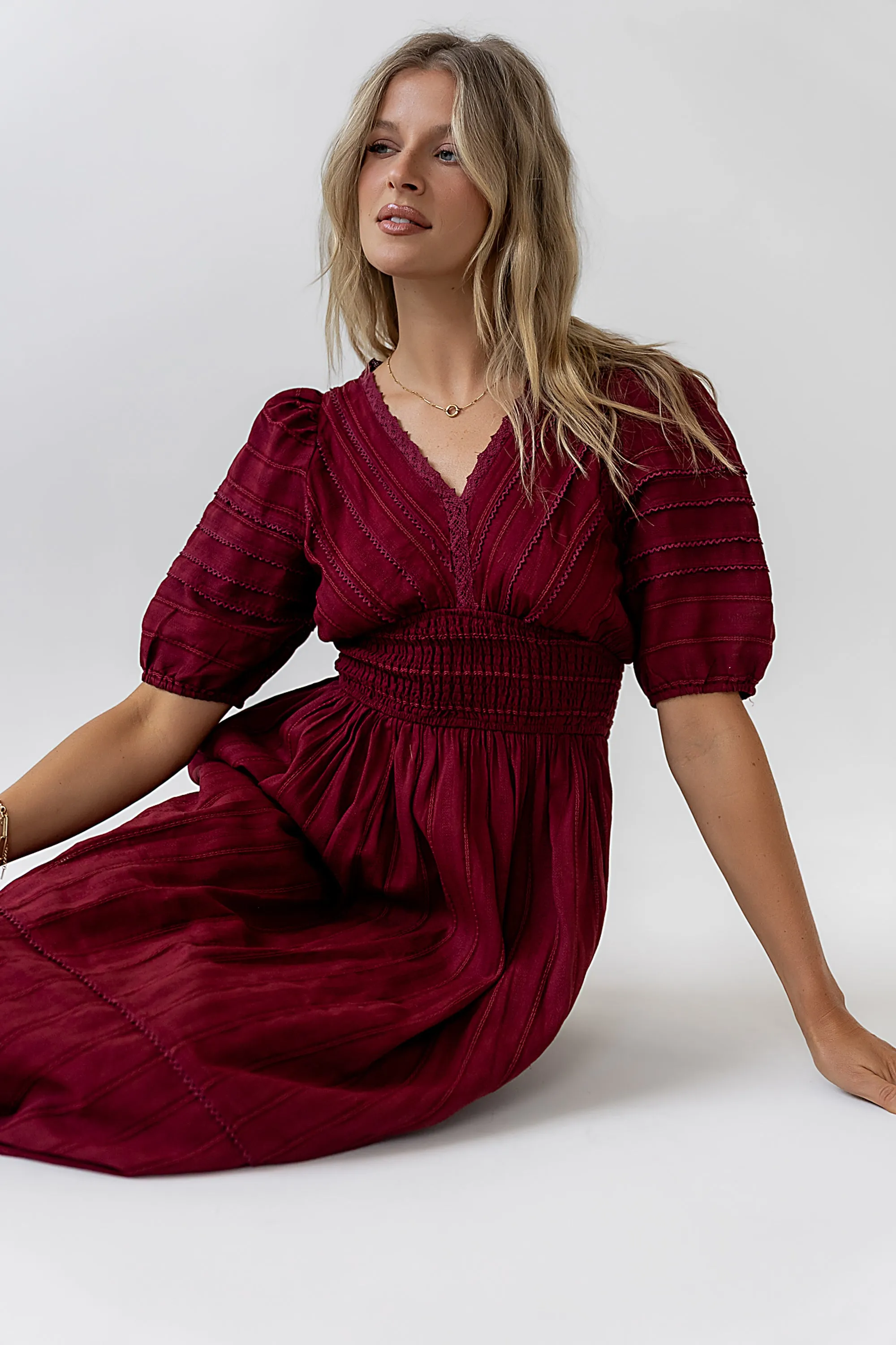 Tammia Ric Rac Midi Dress - FINAL SALE sold by bohme product image thumbnail 4
