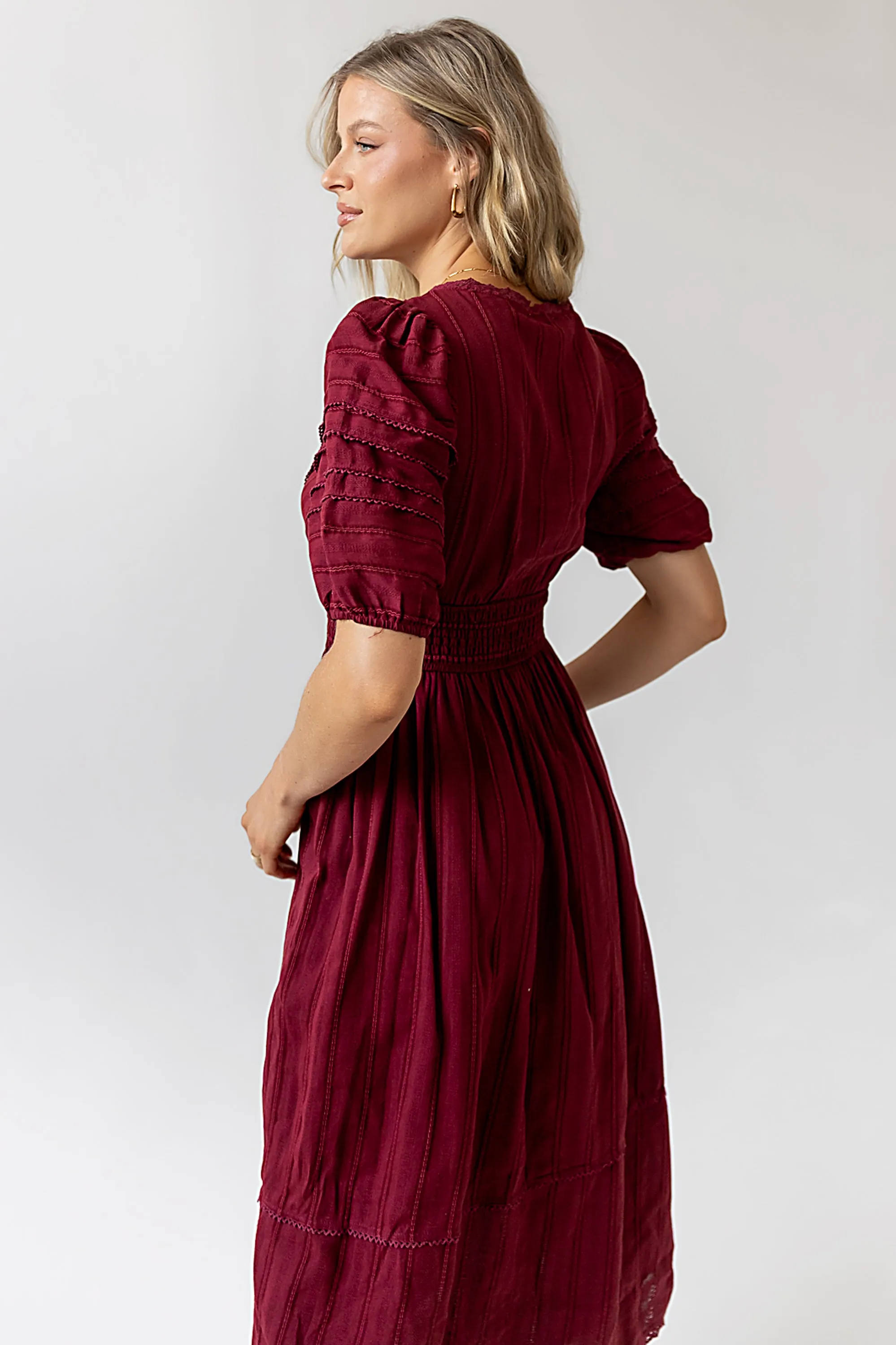 Tammia Ric Rac Midi Dress - FINAL SALE sold by bohme product image thumbnail 3