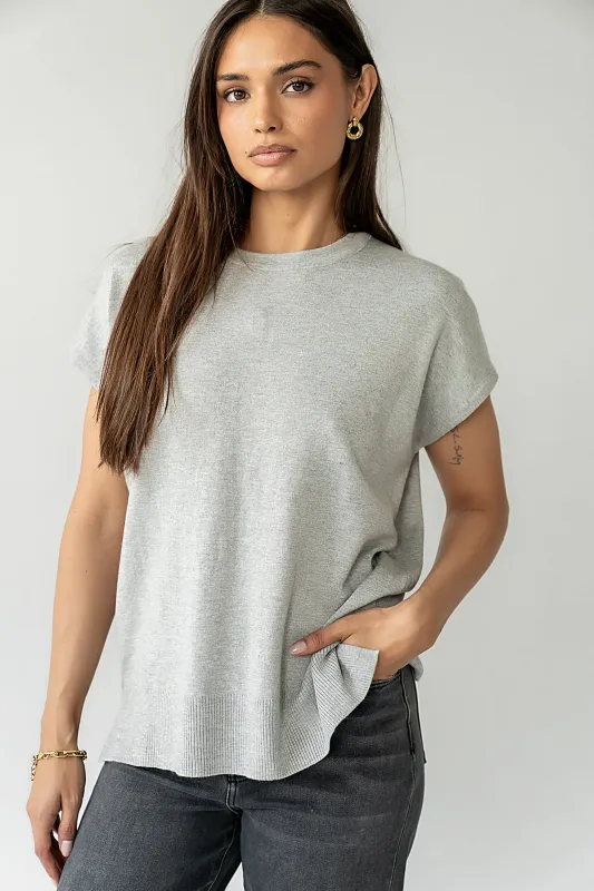 Jensen Knit Top in Grey sold by bohme