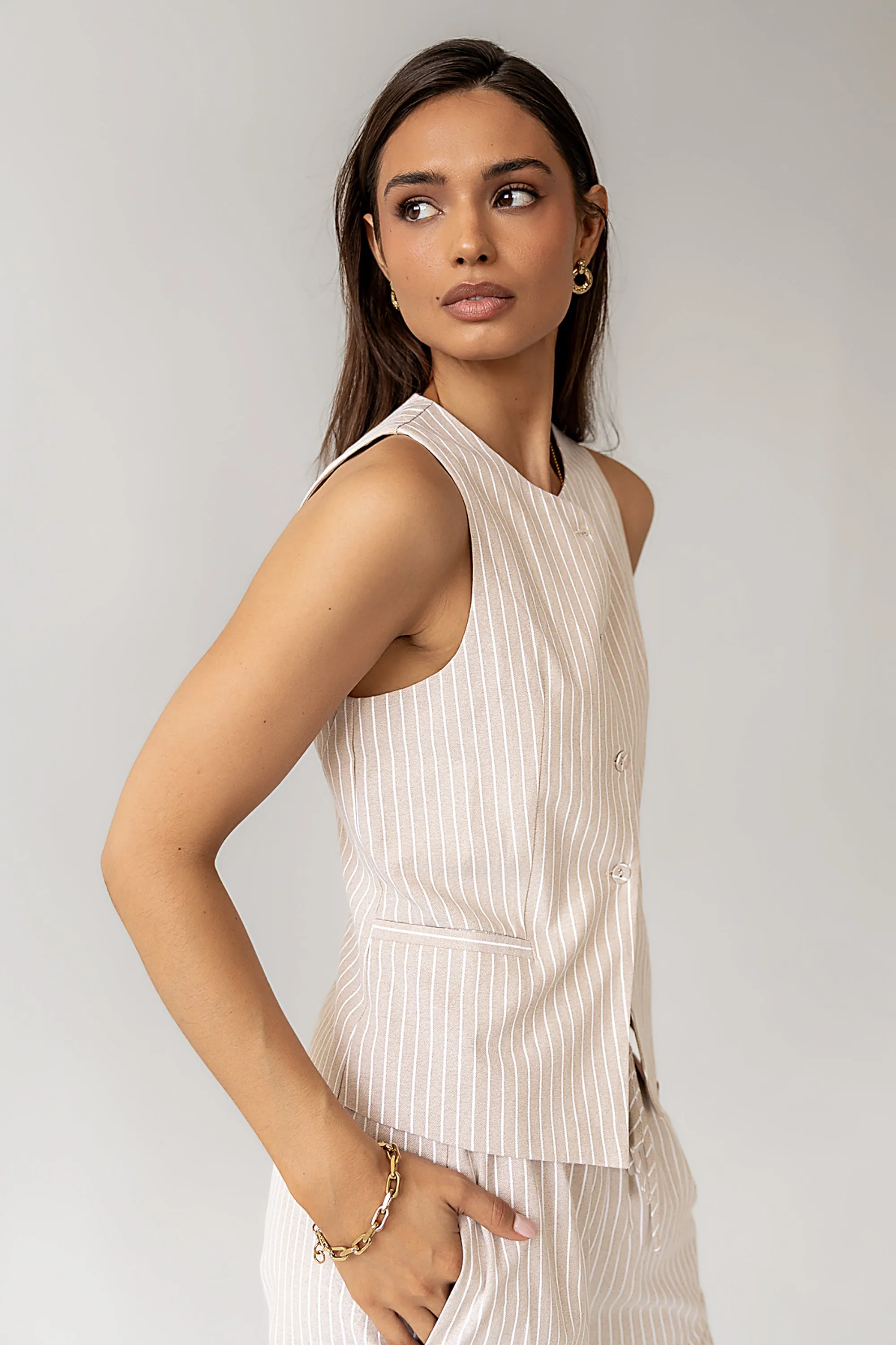 Rowyn Vest in Natural sold by bohme product image thumbnail 5