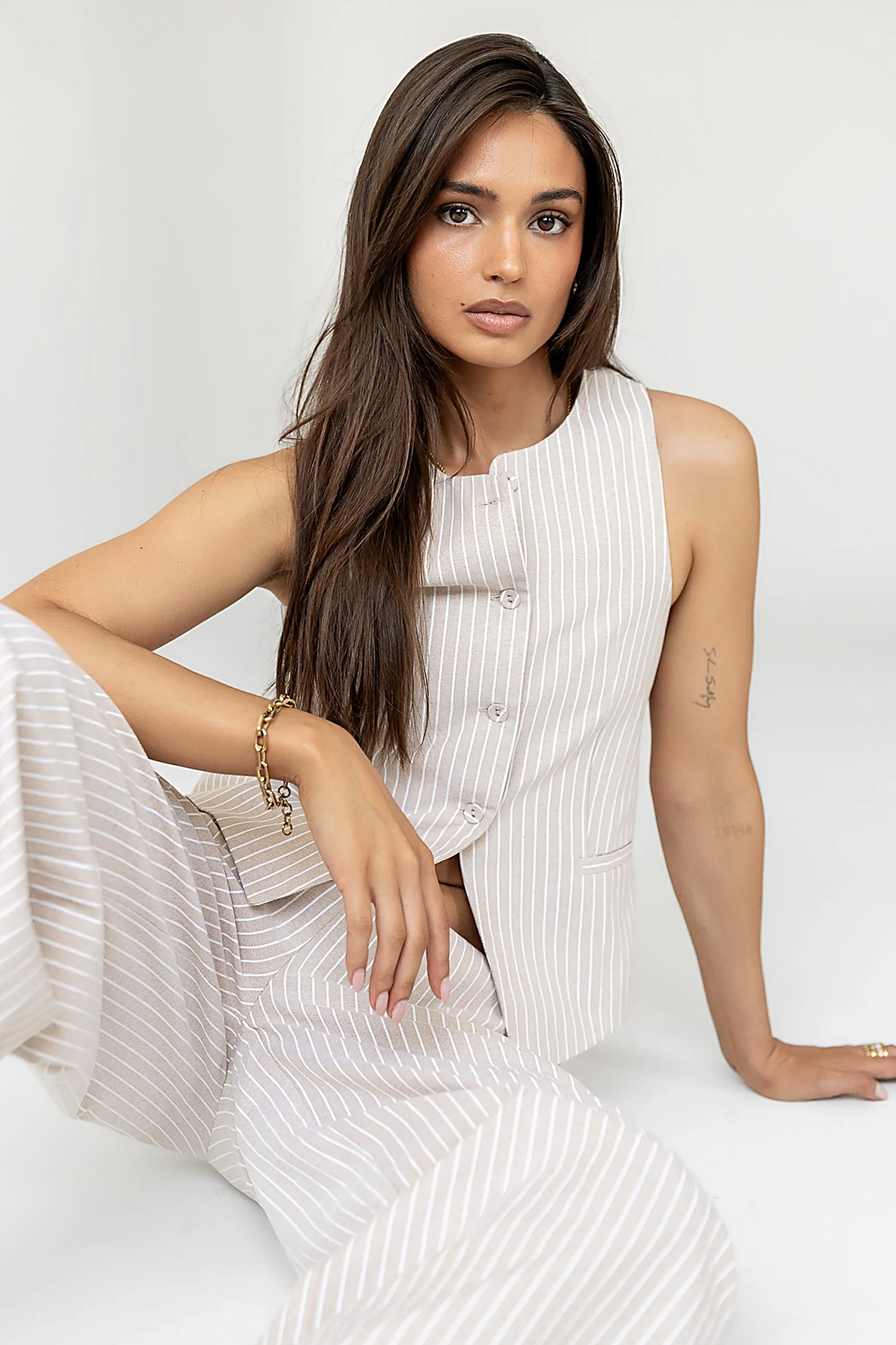 Rowyn Vest in Natural sold by bohme product image thumbnail 3