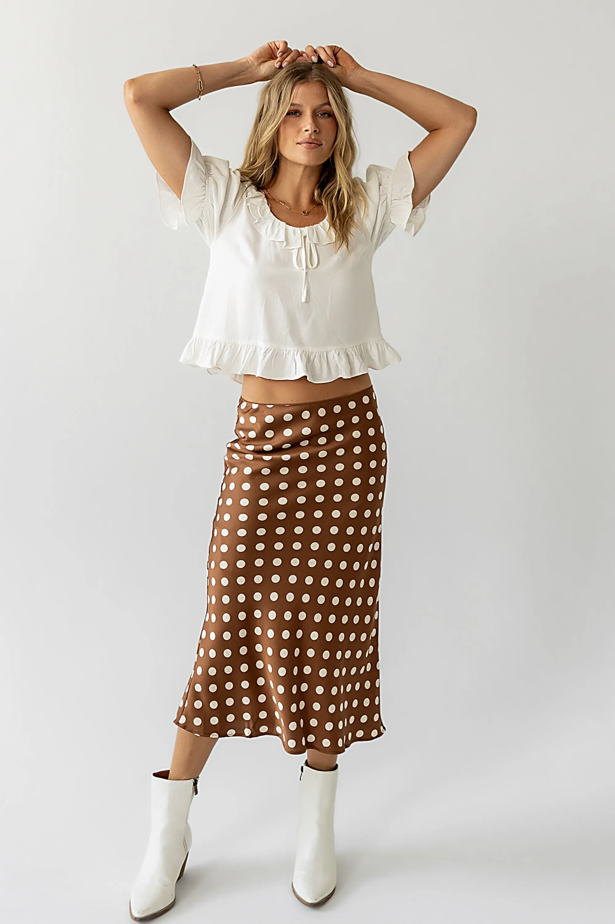 Lottie Blouse in Ivory - FINAL SALE sold by bohme product image thumbnail 4