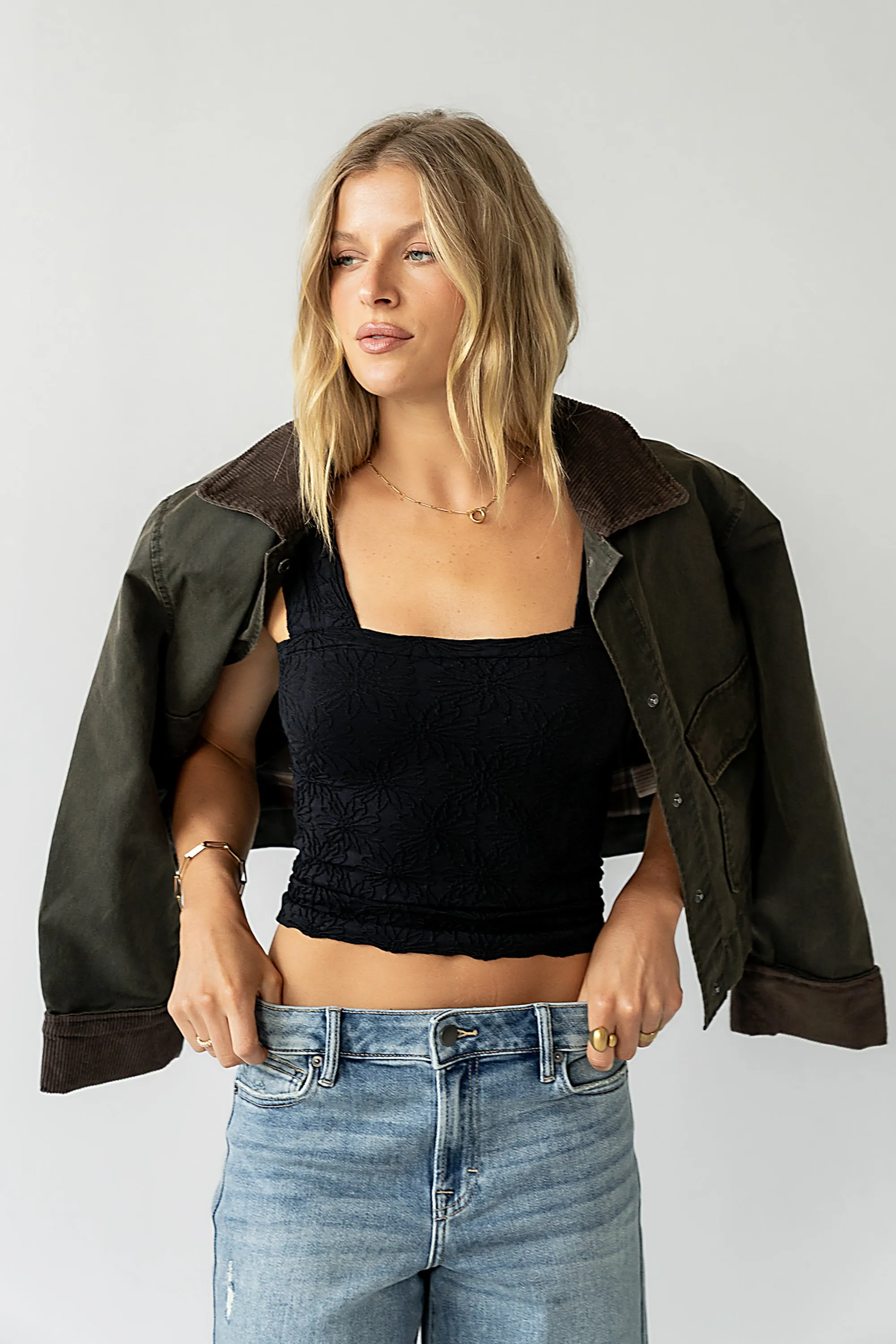 Heartbreaker Cami in Jet Black sold by bohme