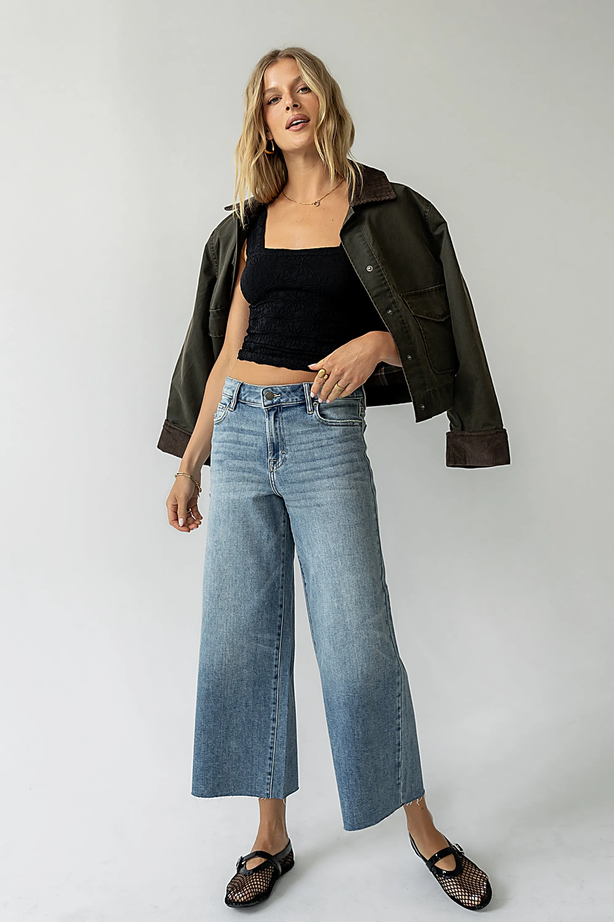 Colette Wide Leg Jeans in Vintage Medium Wash sold by bohme product image thumbnail 5