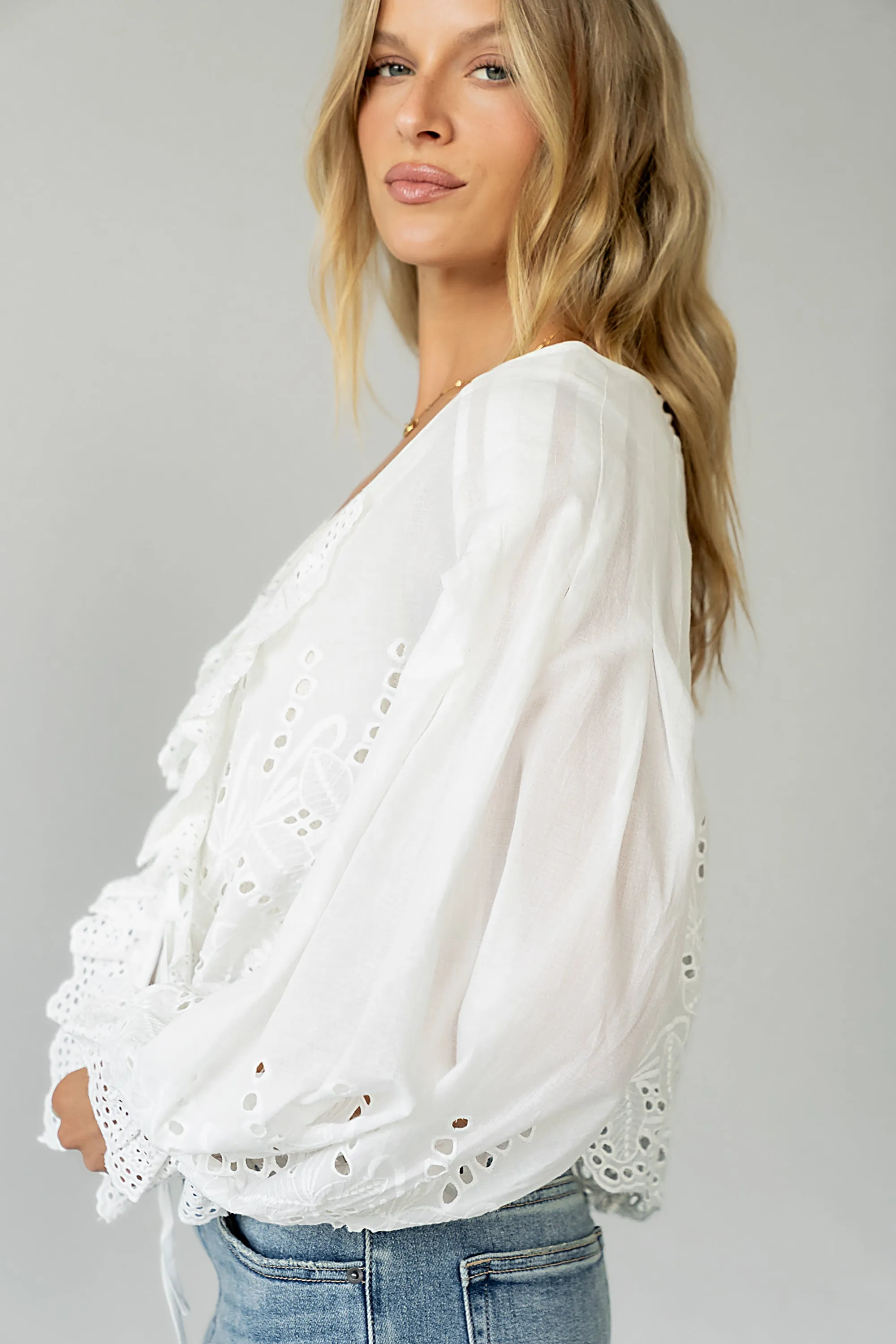 Lettie Embroidered Blouse sold by bohme product image thumbnail 5