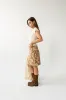 Juno Floral Mini Skirt in Camel sold by bohme