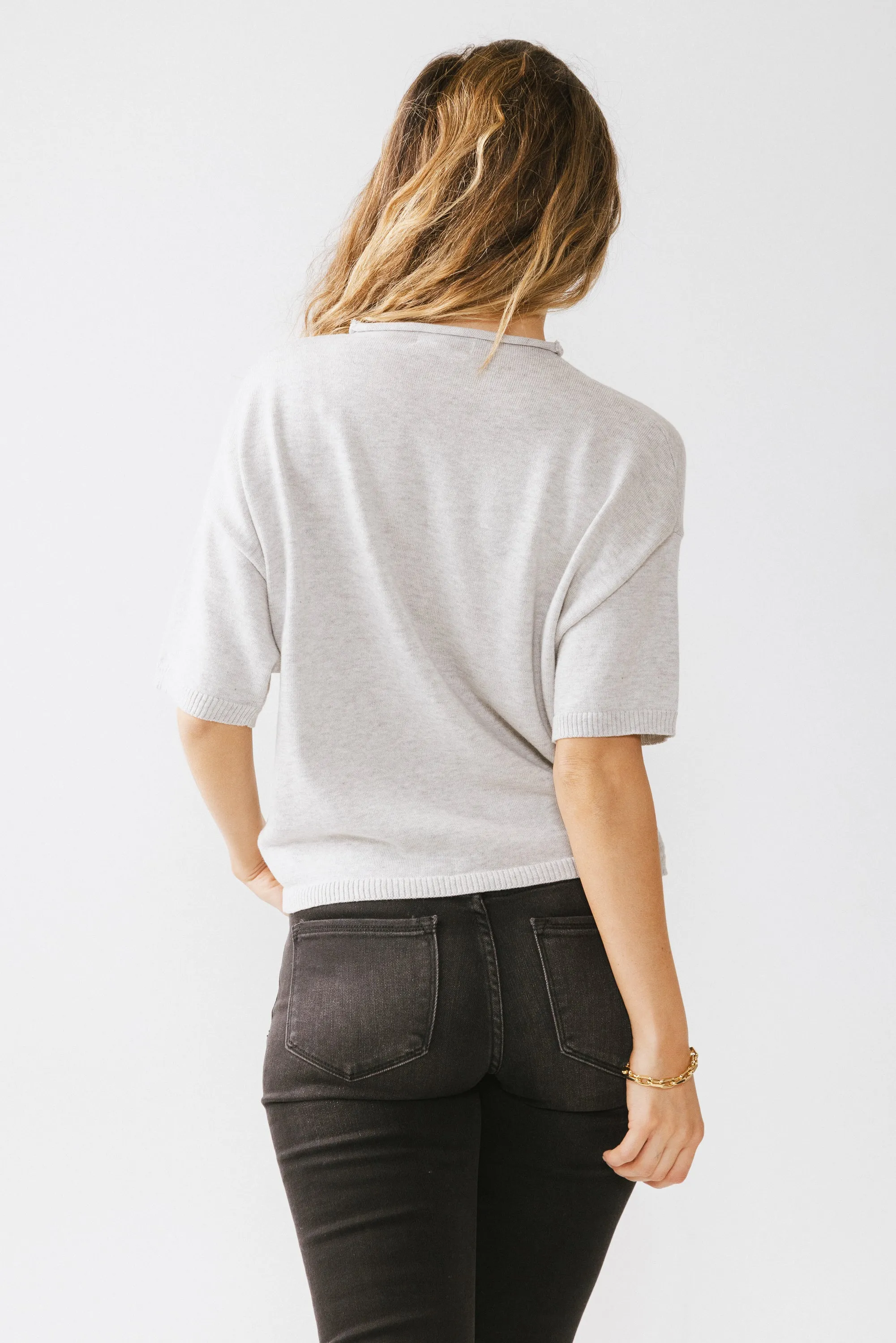 Camila Sweater in Heather Grey sold by bohme product image thumbnail 2