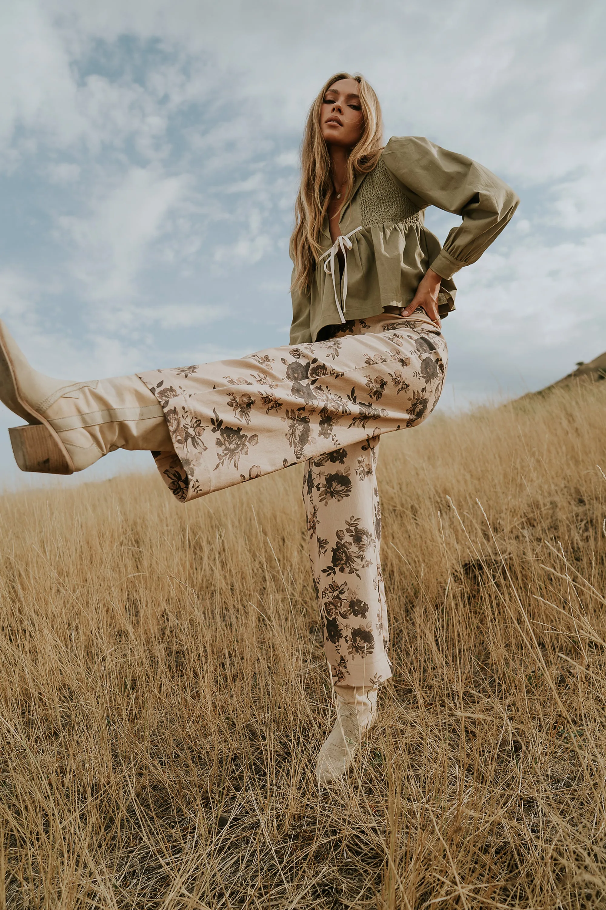 Iris Floral Wide Leg Pants sold by bohme product image thumbnail 3