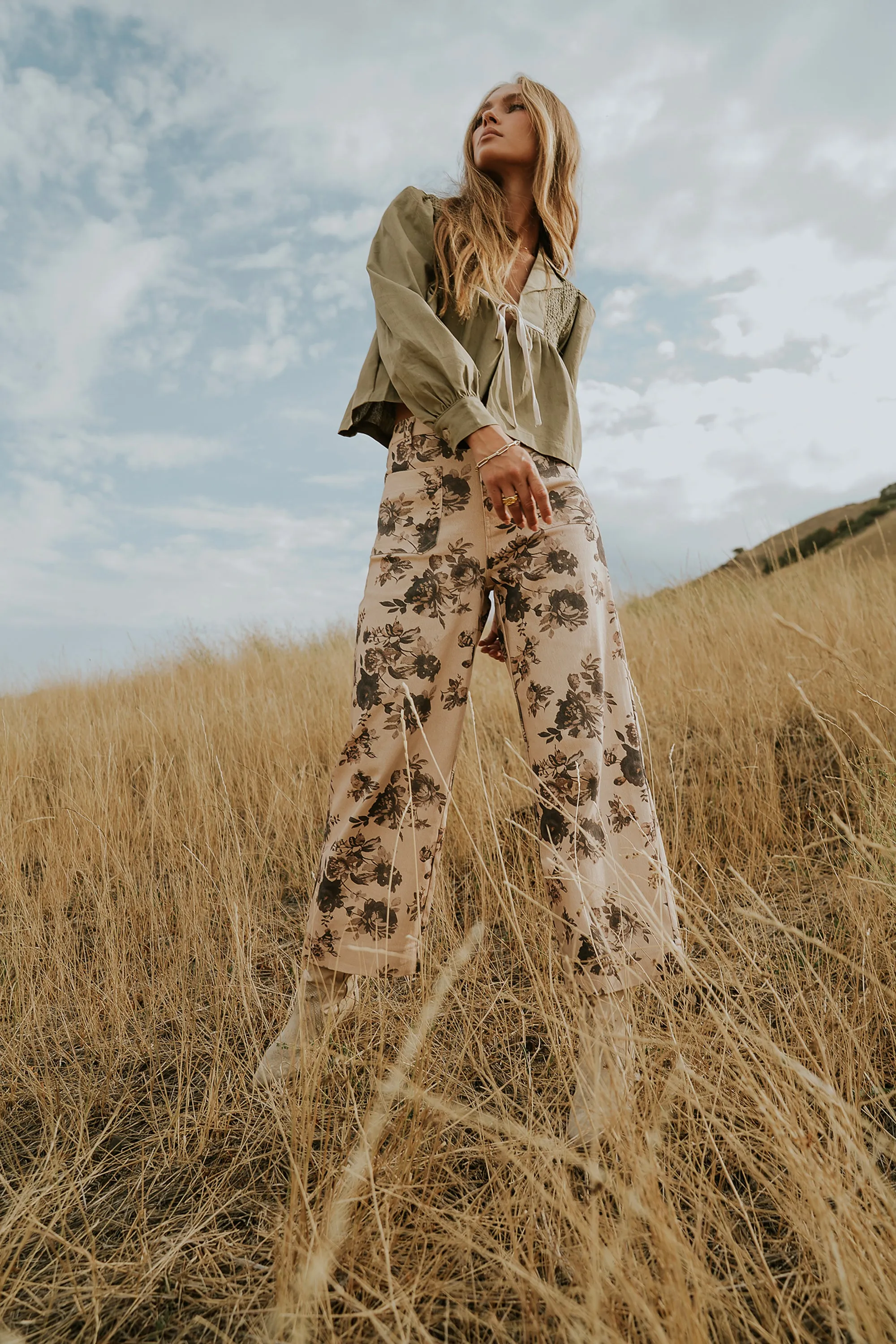 Iris Floral Wide Leg Pants sold by bohme product image thumbnail 5