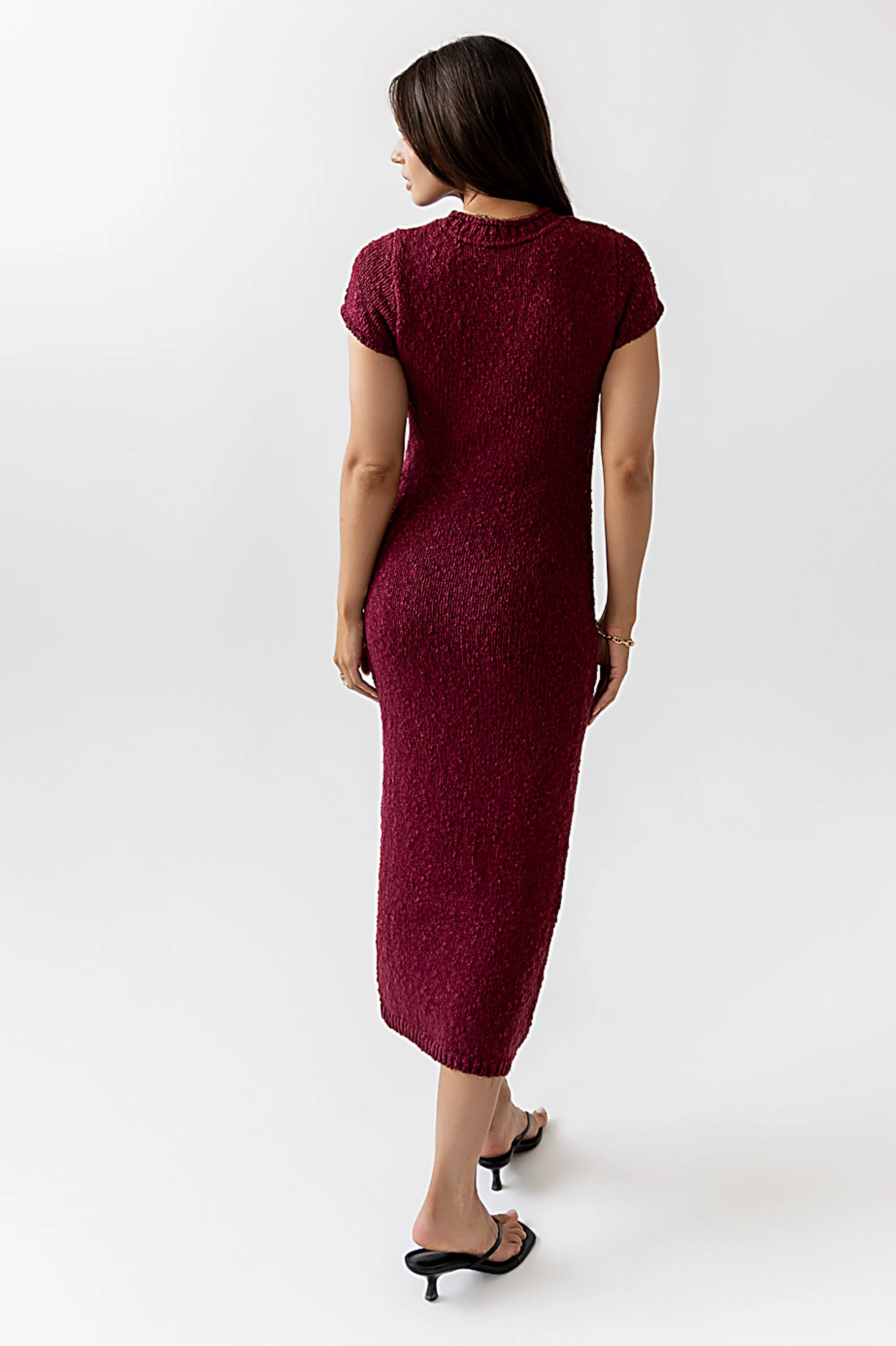 Hadley Knit Maxi Dress in Plum sold by bohme product image thumbnail 5