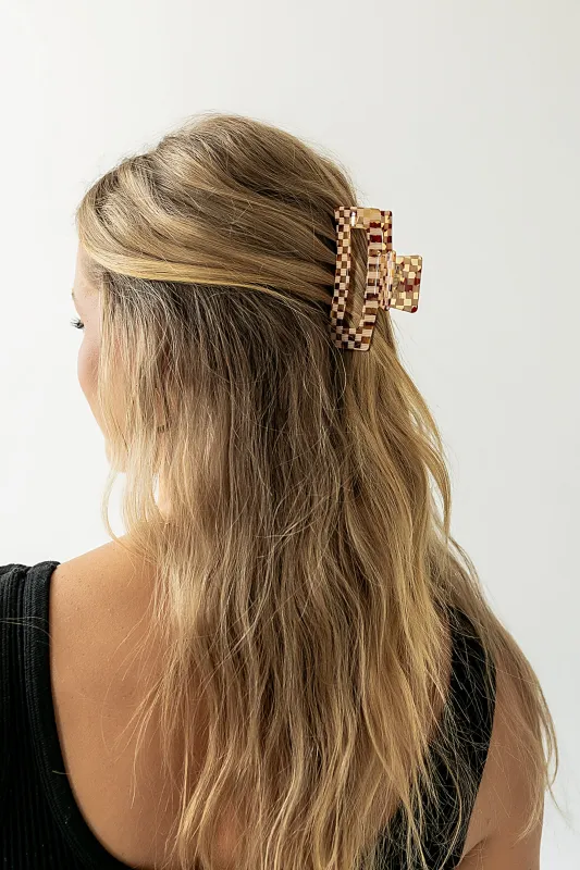 Allie Inlay Claw Clip in Multi sold by bohme