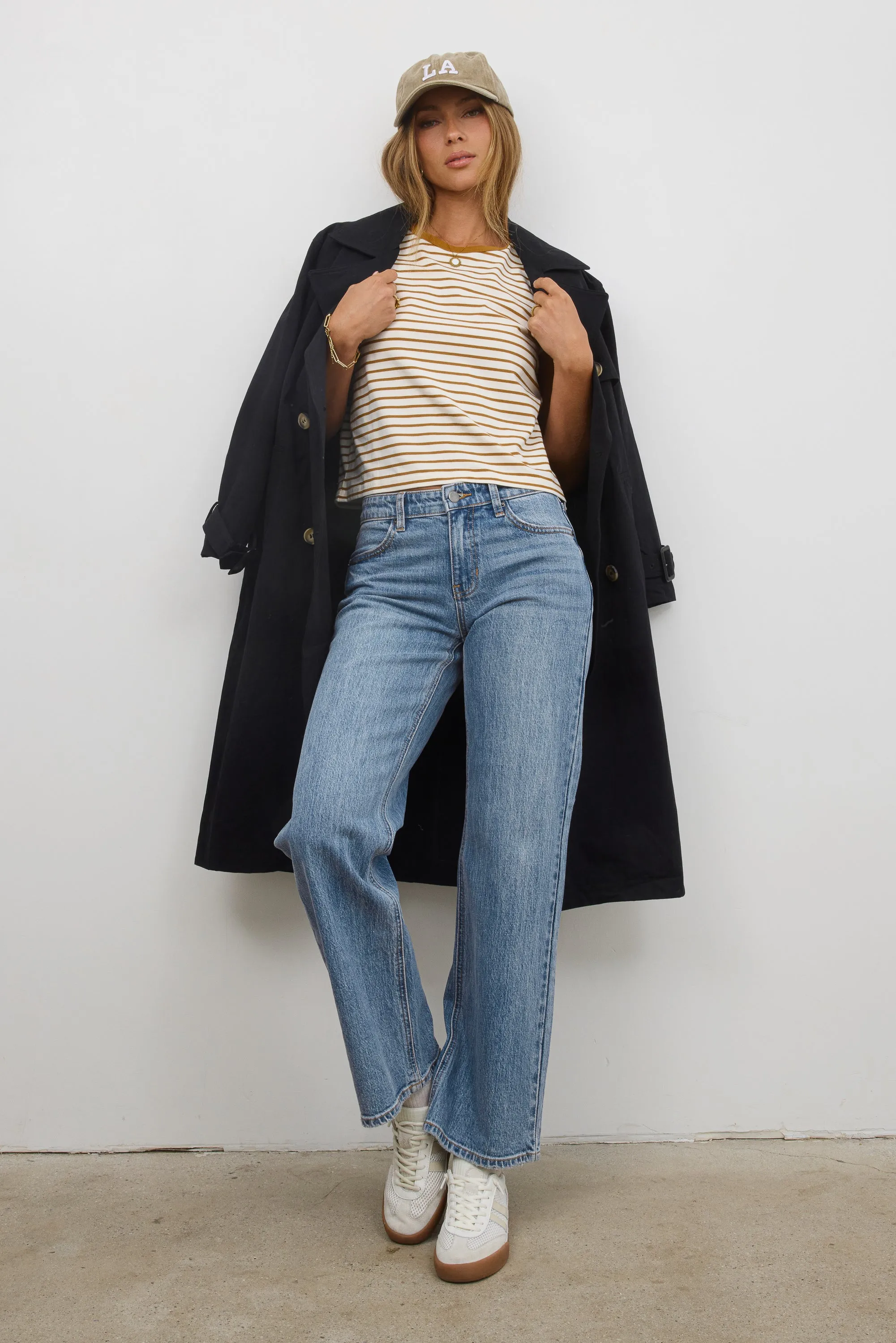 Annie Striped T-Shirt in Cognac sold by bohme product image thumbnail 3