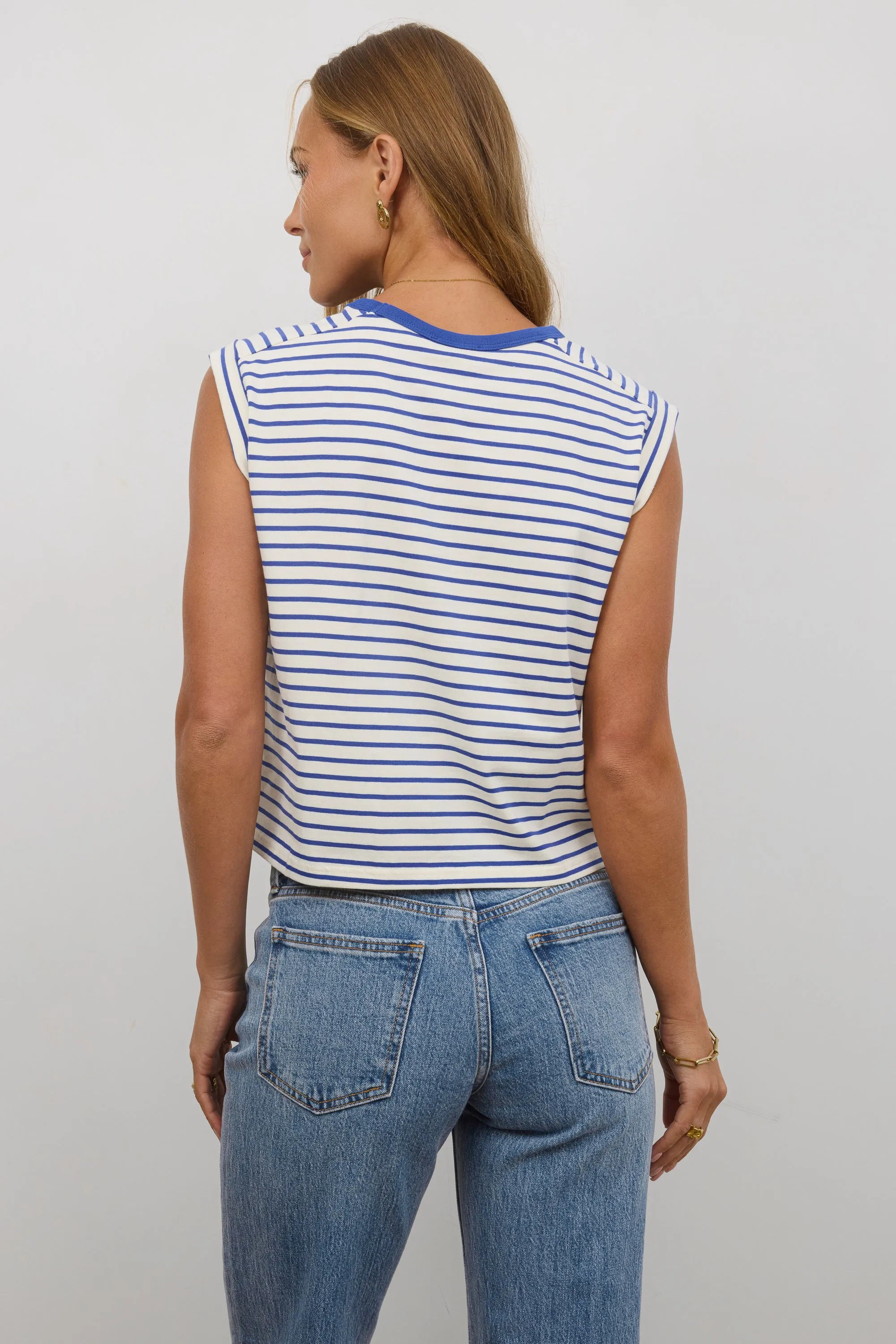 Annie Striped T-Shirt in Blue sold by bohme product image thumbnail 5
