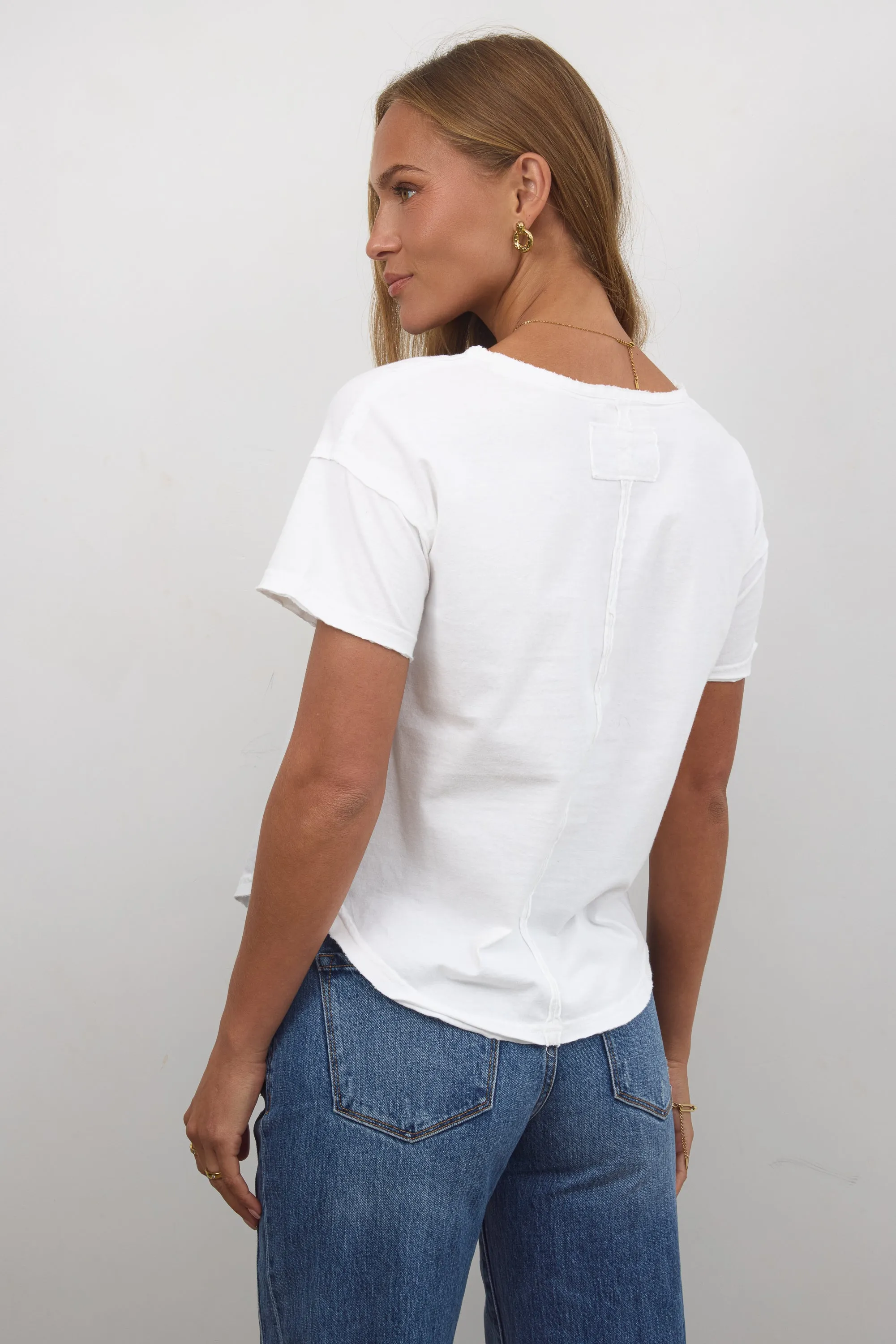 Georgia Knit Top in White sold by bohme product image thumbnail 5