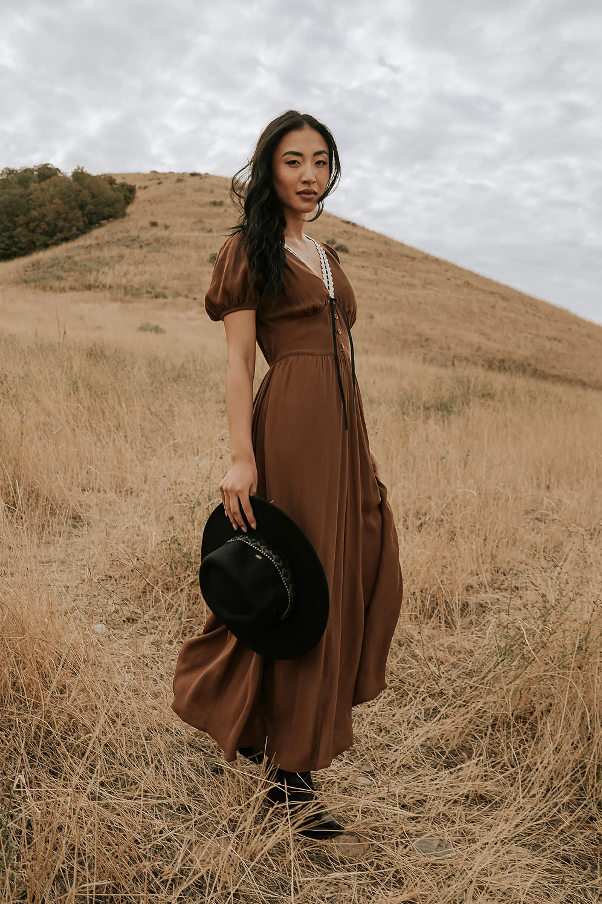 Kaydence Maxi Dress in Brown sold by bohme product image thumbnail 2