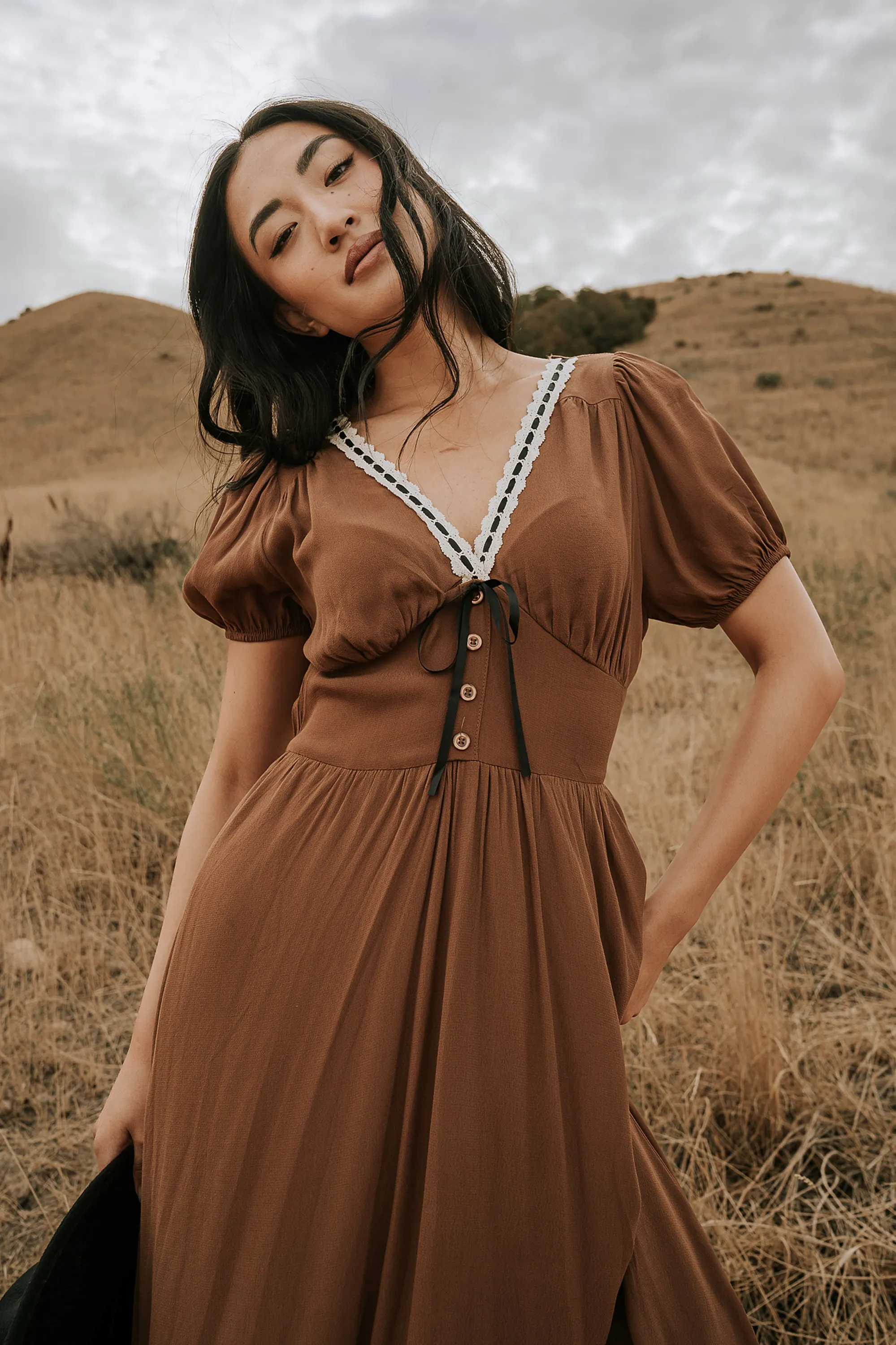 Kaydence Maxi Dress in Brown sold by bohme product image thumbnail 5