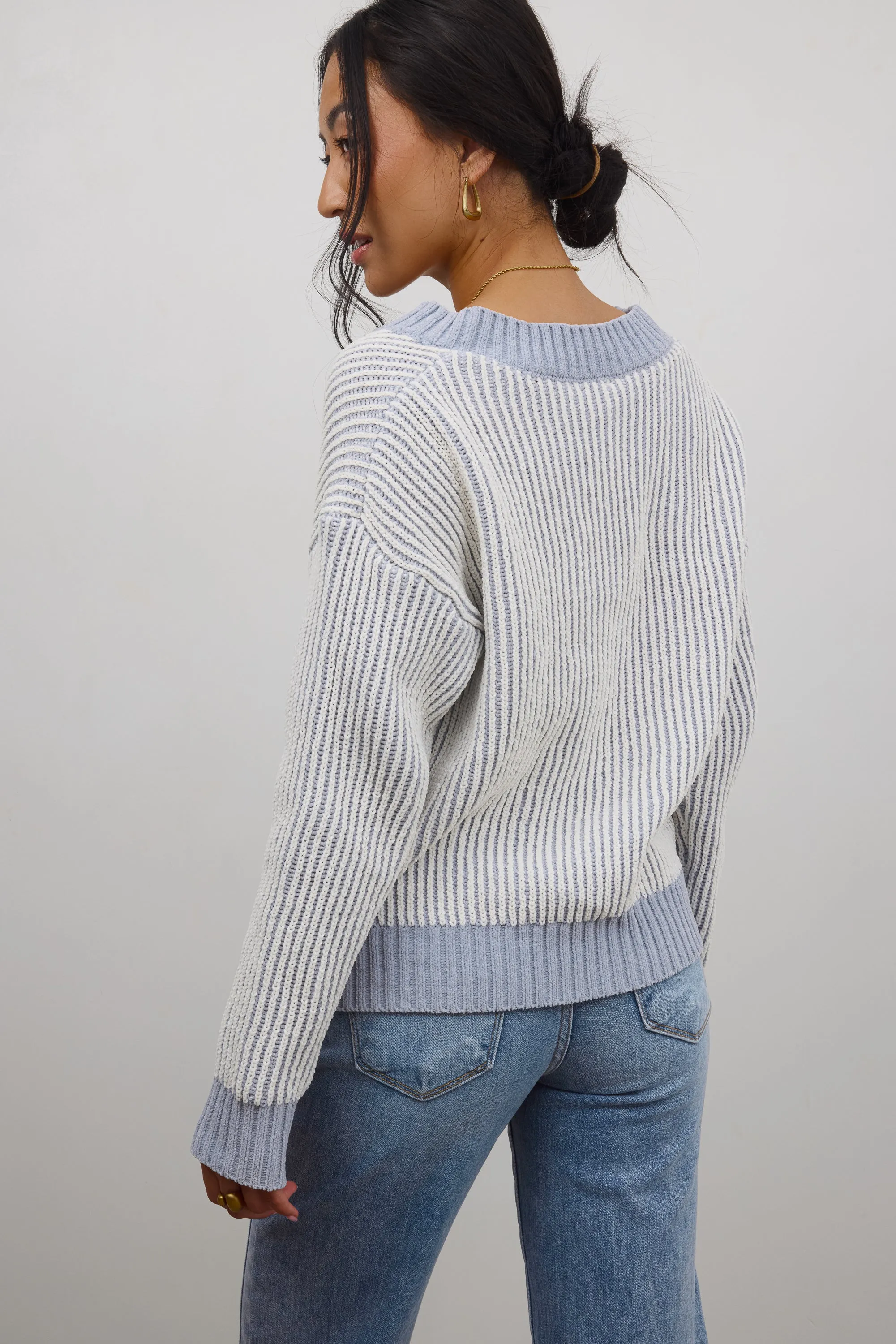 Glinda Knit Sweater in Blue sold by bohme product image thumbnail 3